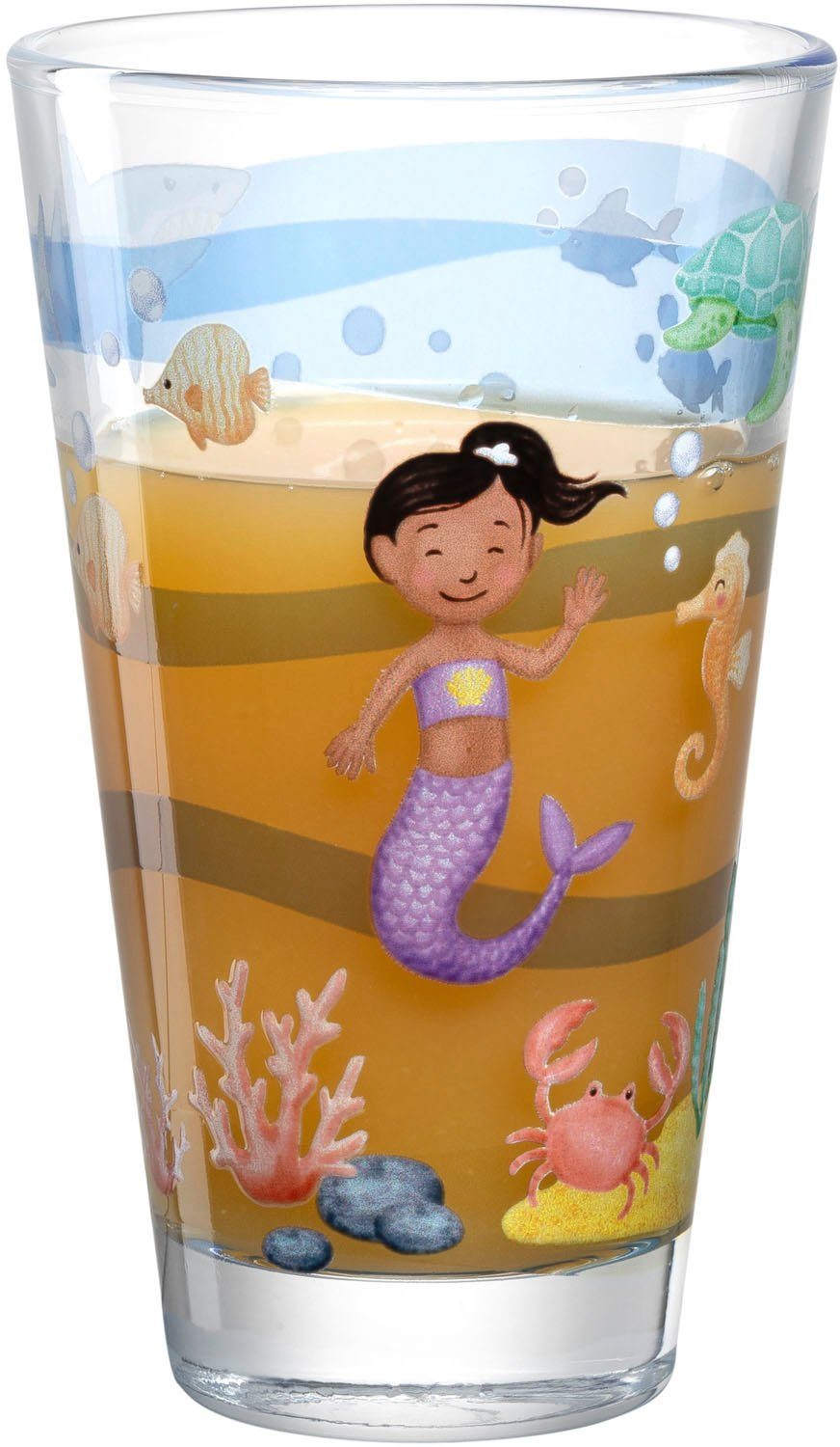 LEONARDO Becher BAMBINI AVVENTURA Meer, 6-tlg., Glas, 300 ml, 6-teilig