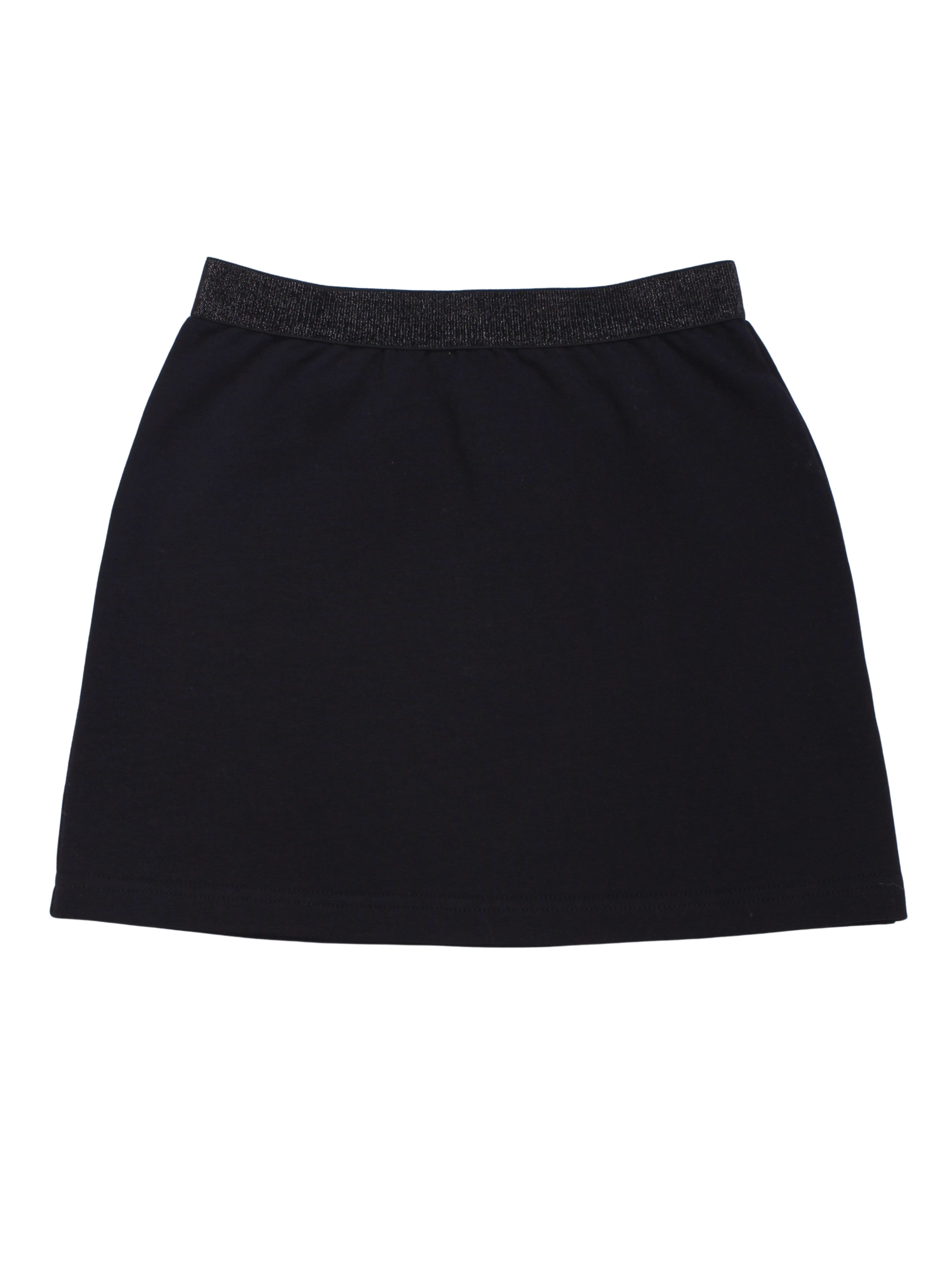 coolismo Sweatrock Mädchen Rock Sweat unifarben mit elastischem Glitzer-Bund Baumwolle, Made in Europa