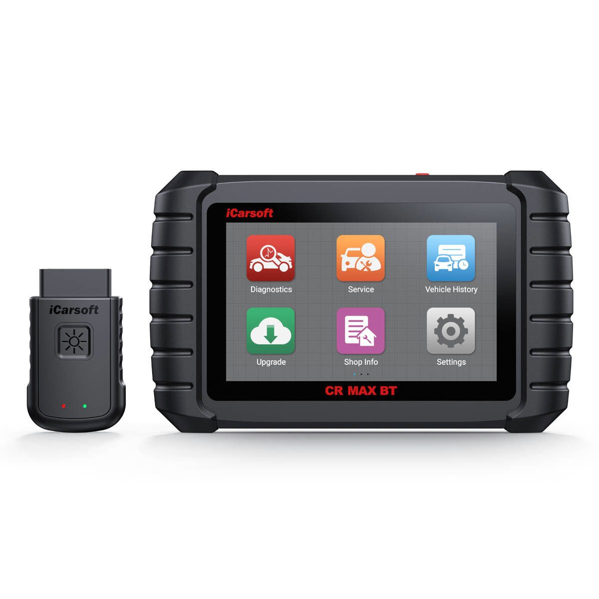 iCarsoft OBD2-Diagnosegerät CR MAX BT für 58 führende Fahrzeugmarken, Kabellos, Bluetooth, Diagnose-, Wartungs- und Servicefunktionen