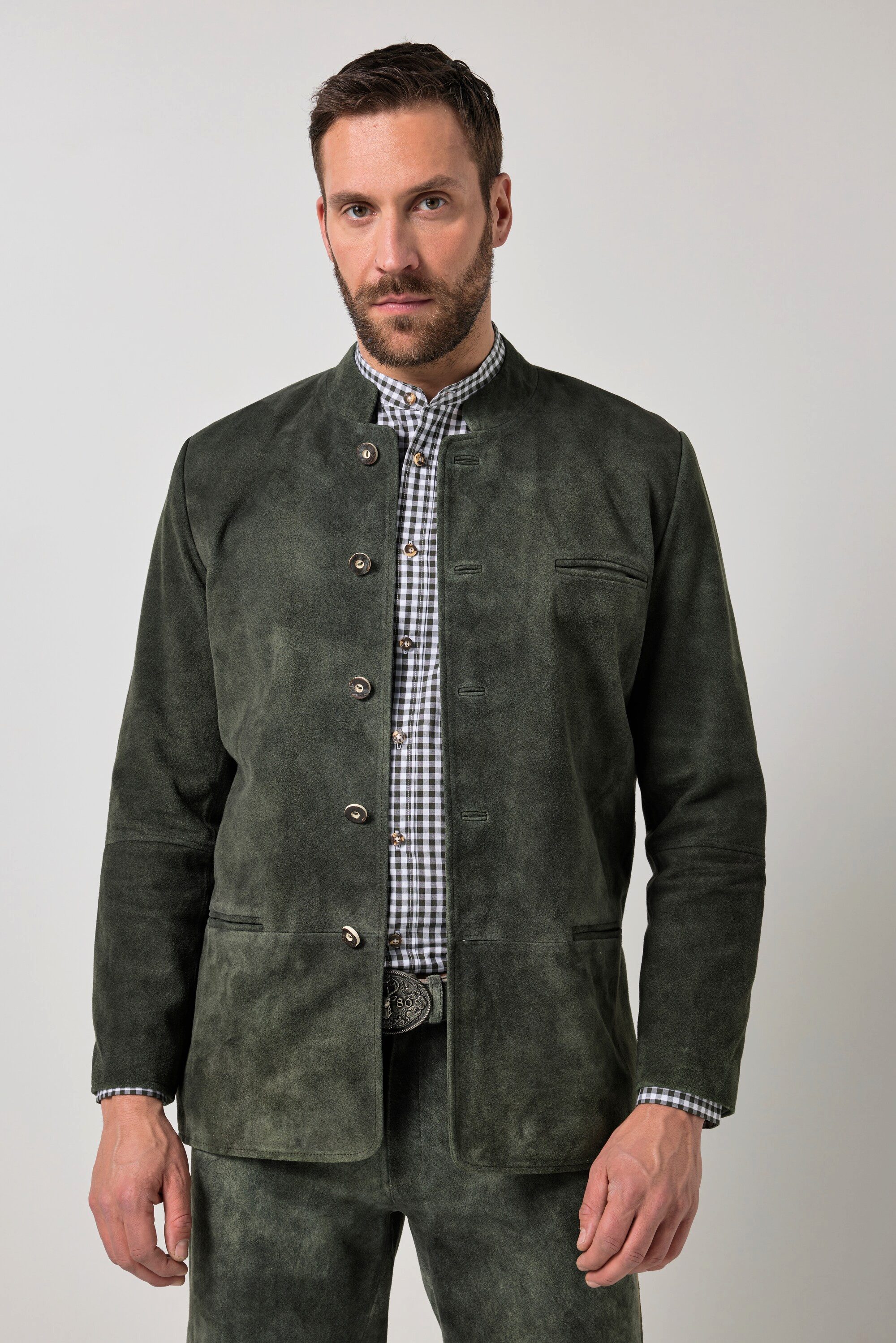 Lederjacke Leder-Janker Tracht Leder Ziegenveloursleder