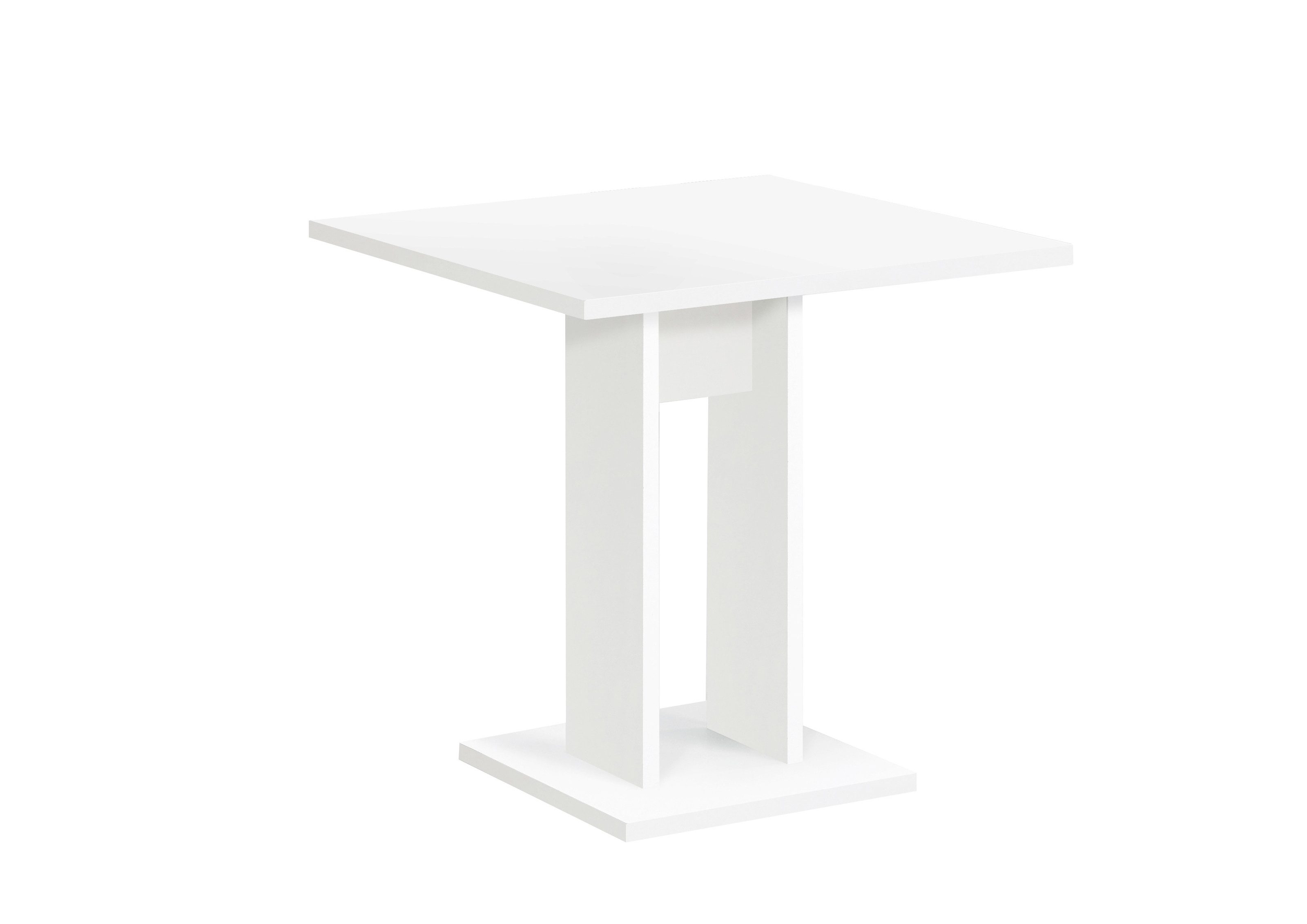 PREISBRECHER Säulen-Esstisch BANDOL 1, in weiß - 70x77,5x70cm (BxHxT)