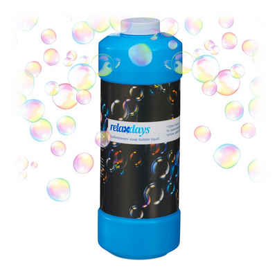 relaxdays Seifenblasenspielzeug Seifenblasenflüssigkeit 1 Liter