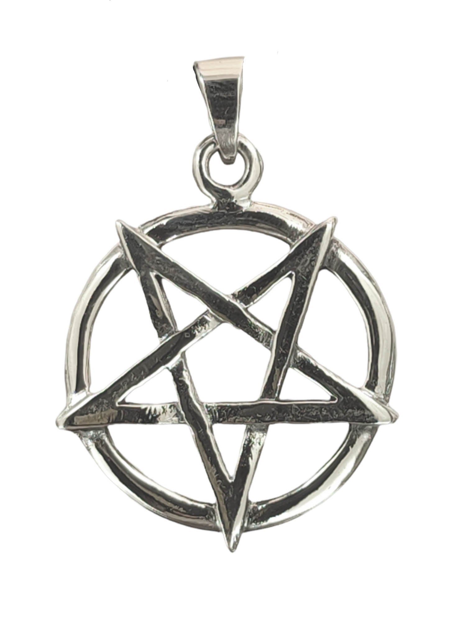Leather Luzifer Church Pentagramm of of Drudenfuß Kiss Kettenanhänger Satan