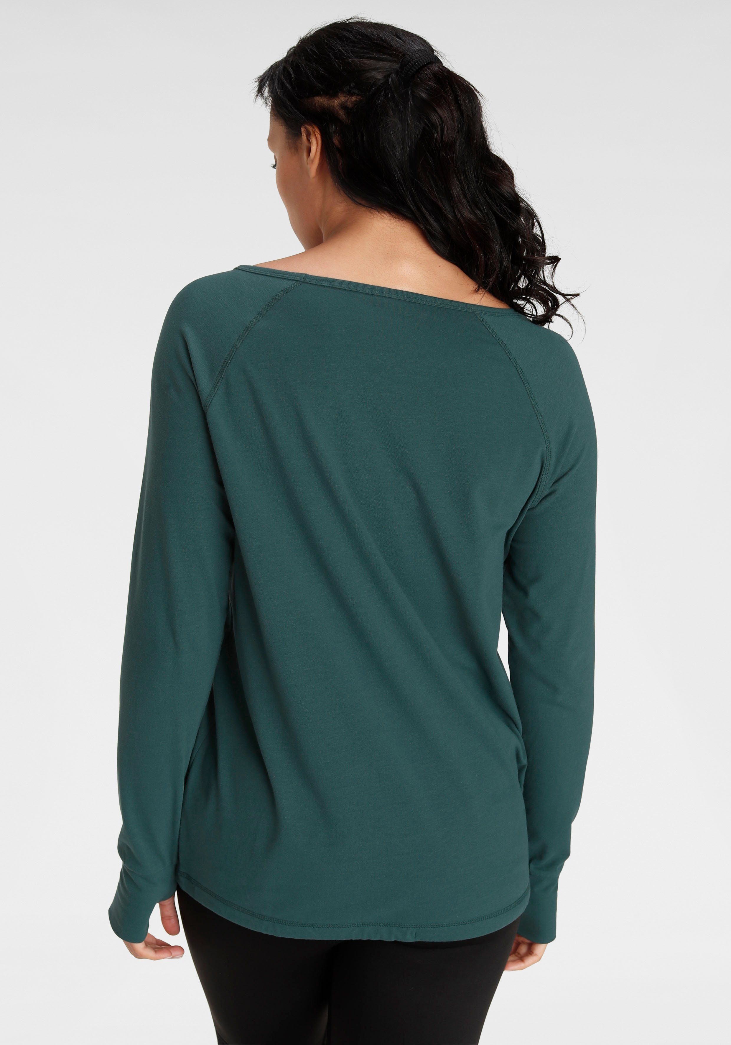 KangaROOS Langarmshirt Langarm, für Büro und Freizeit, große Größen