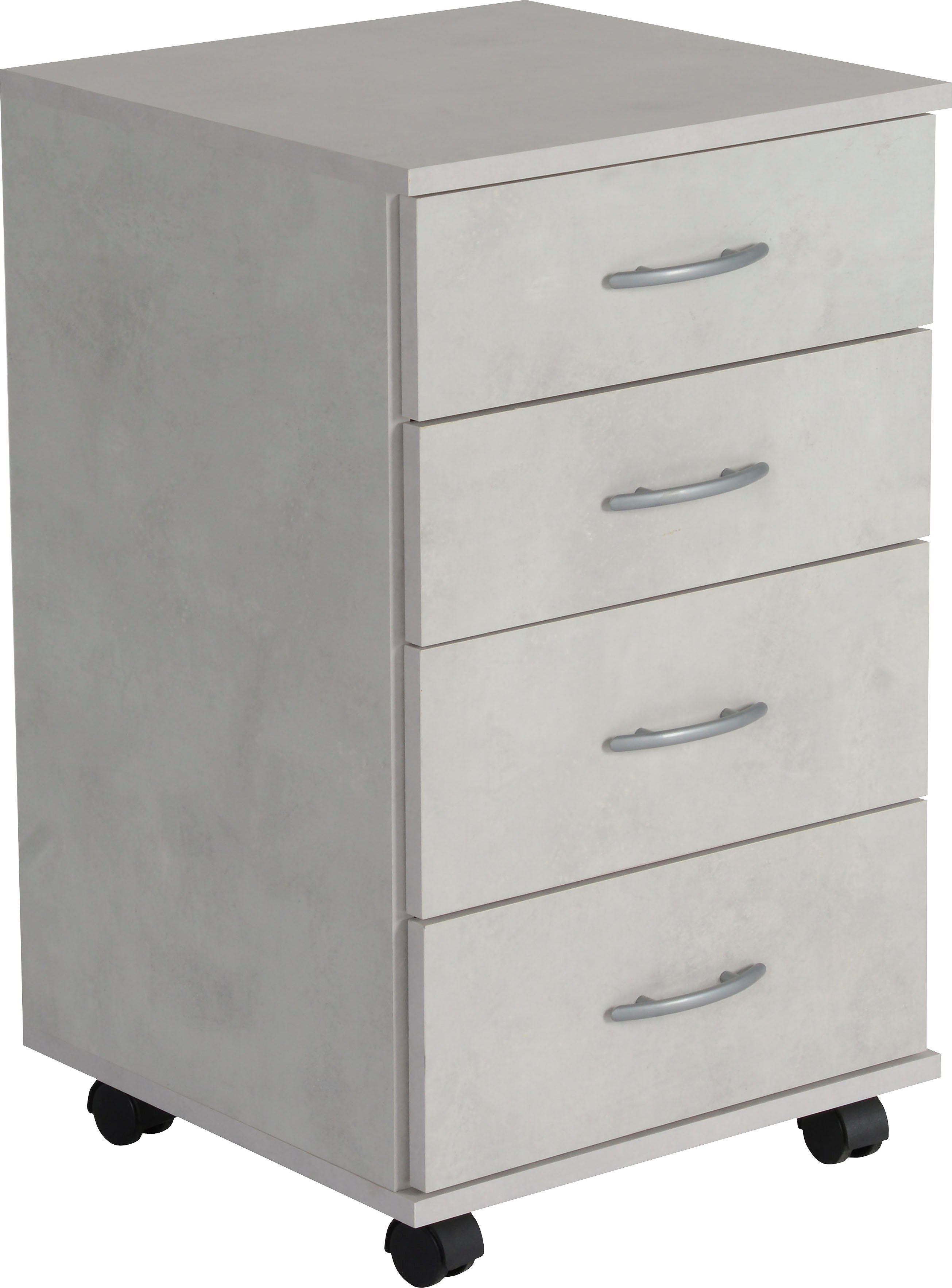 VOGL Möbelfabrik Rollcontainer Barrie, Bürocontainer, (1 St), verschiedene Ausführungen, mit Schubladen, Höhe 67 cm, Made in Germany