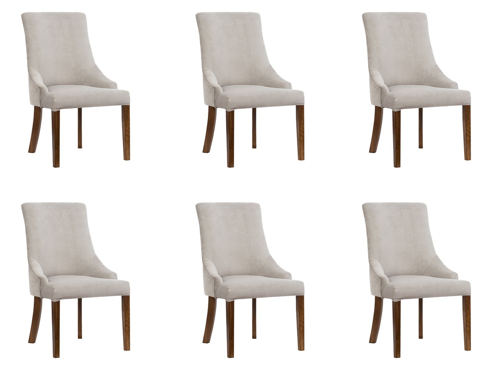 Lehn 6x Stühle Designer Stuhl, JVmoebel Club Neu Komplett Garnitur Set Stuhl Lounge Polster Sitz