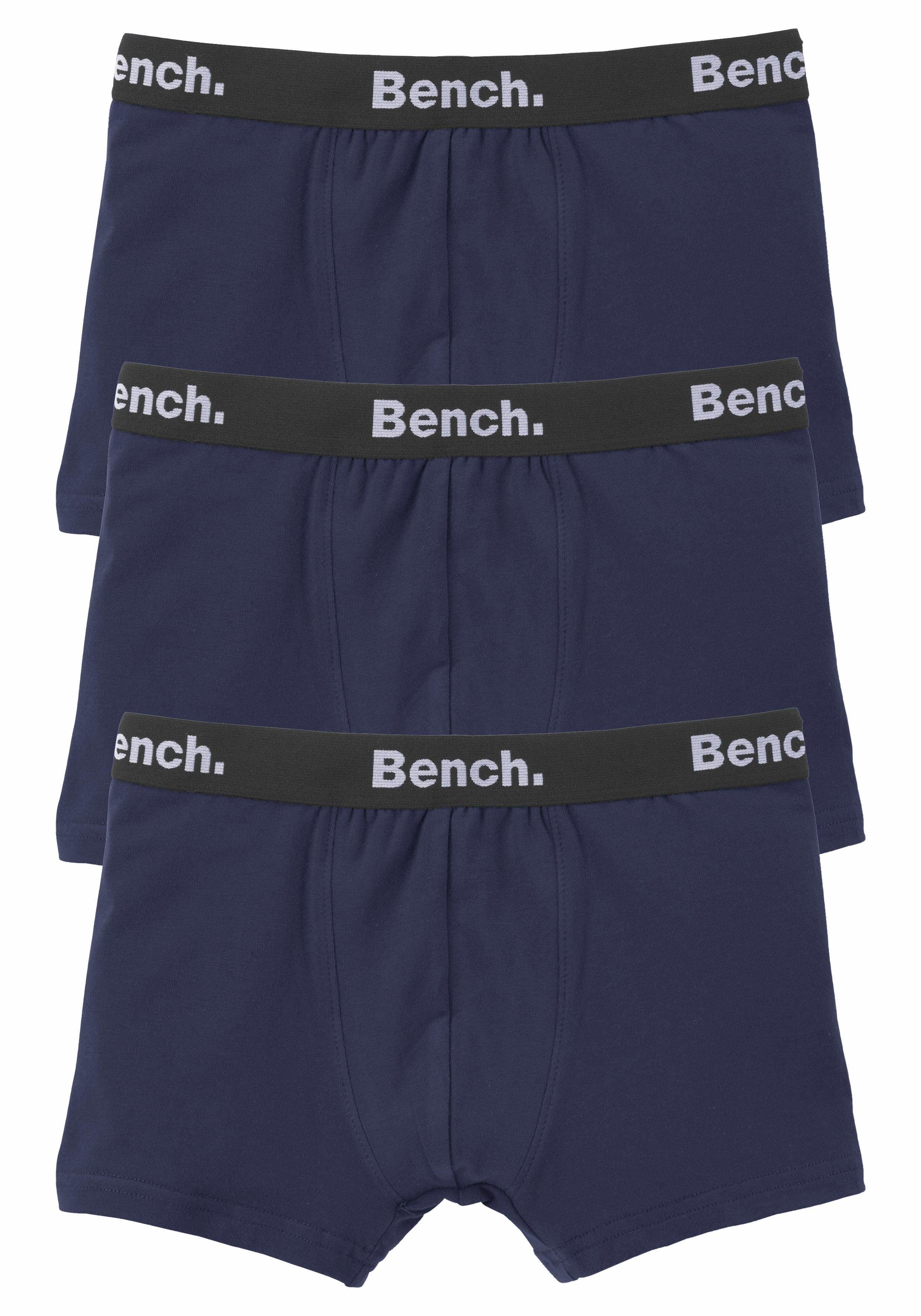 Bench. Boxer (Packung, 3-St) mit Logo-Webbund marine