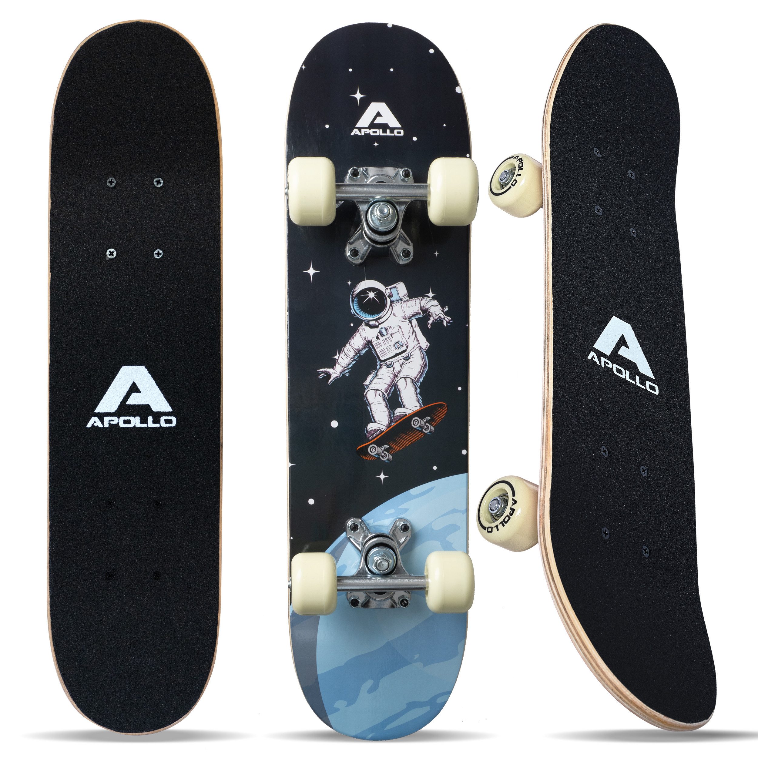 Apollo Skateboard Kinderskateboard 24" Kinder, Longboard, ABEC 3 und Aluminium Achsen