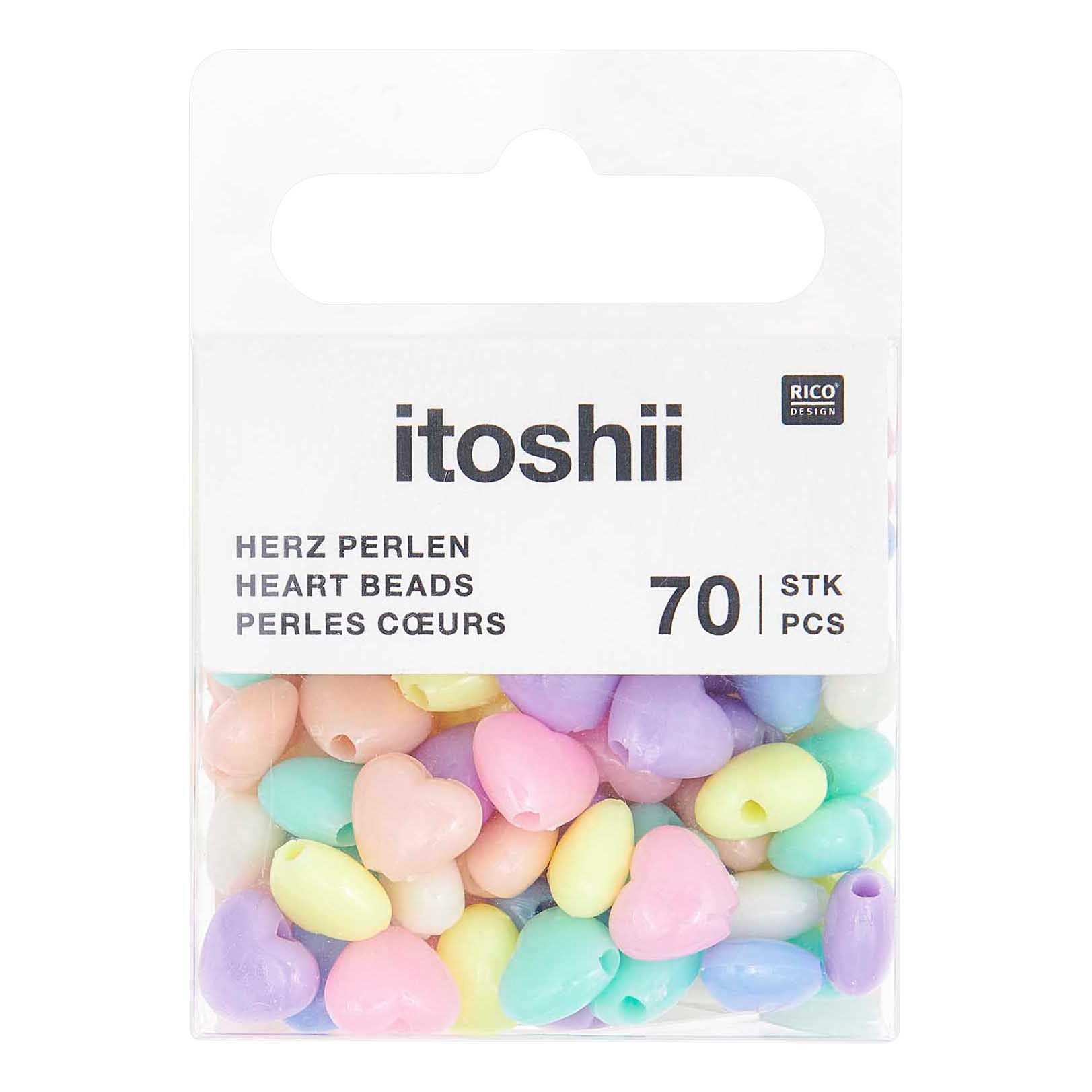 Rico Design Ремесленные бусы itoshii Herzen Pastell, (70-tlg), Бисер Set