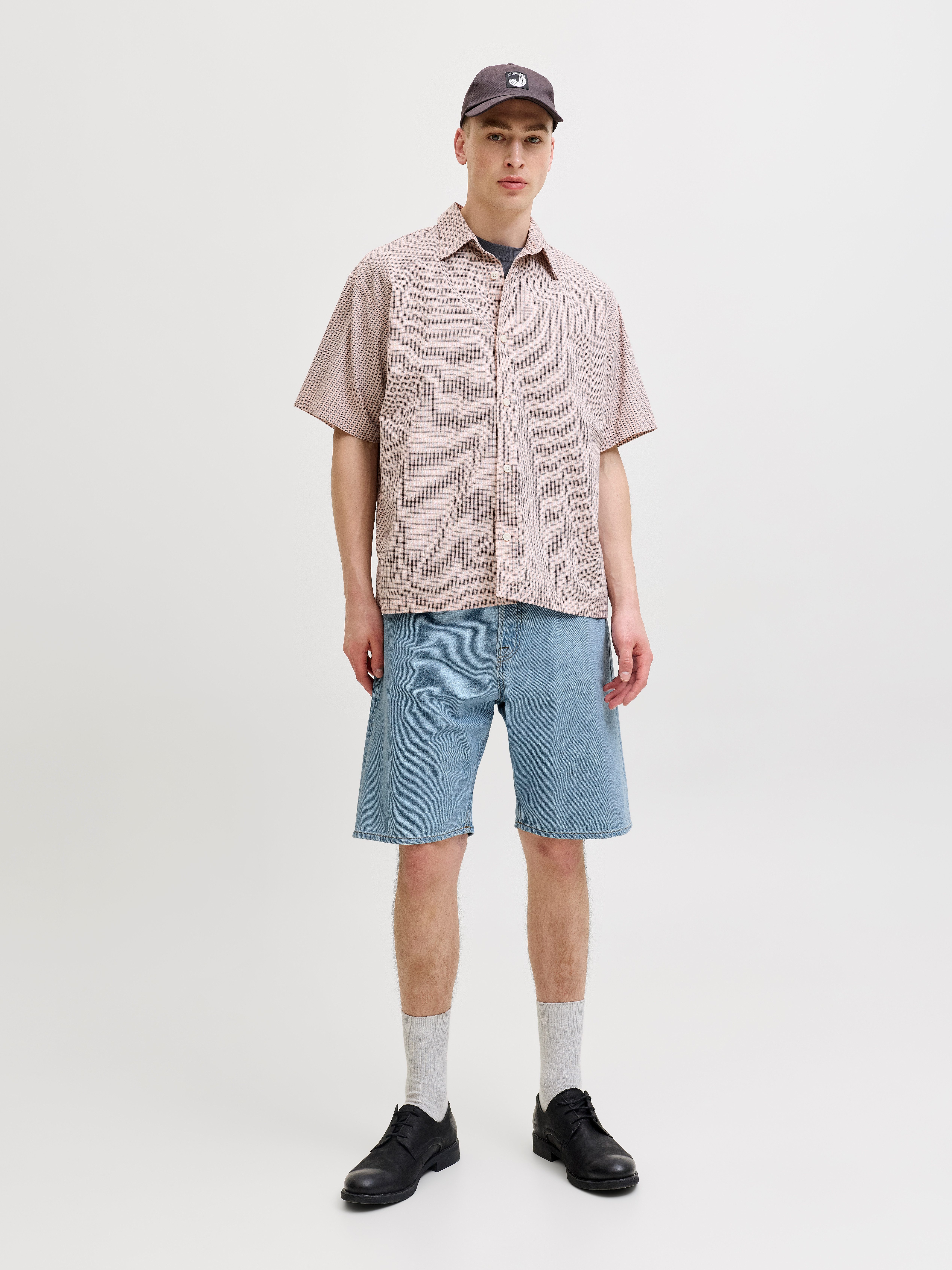 Jack & Jones Jeansshorts JJIALEX JJORIGINAL SHORT Baumwolle, high waist, baggy fit