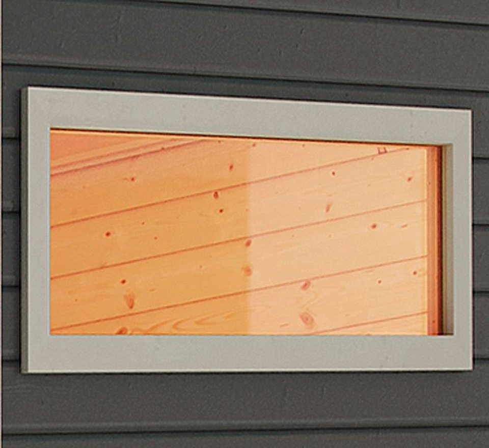 KARIBU Fenster BxT 44x85 cm, 38 mm, Aus nordischer Fichte