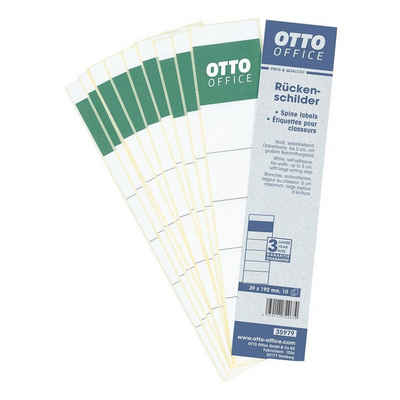 Otto Office Etiketten, für Ordner, 10 Stück, 39x192 mm, selbstklebend