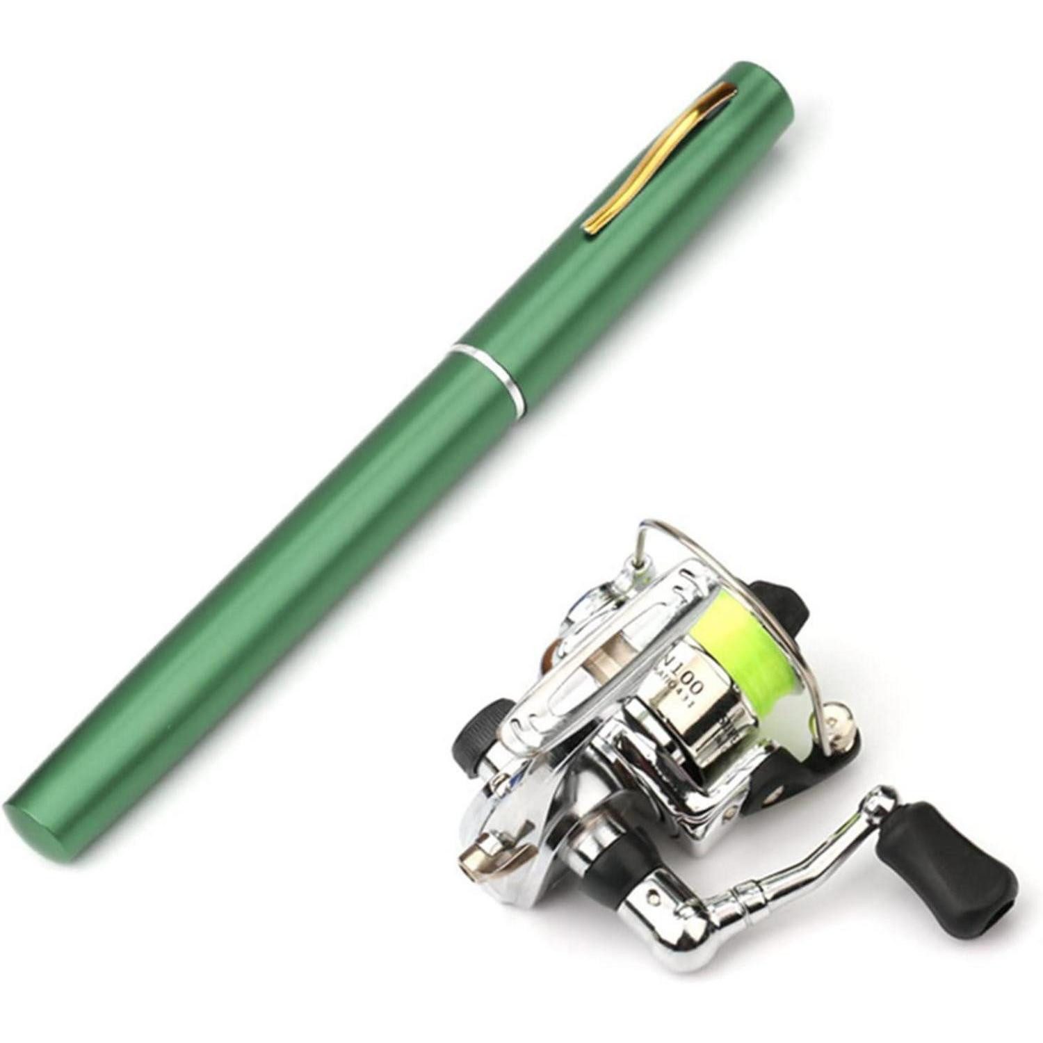 LuxusKollektion Reiserute Mini Angelrute Set 1M 1.4M 1.6M Tasche Faltbar Reel Combo Pen Kit 7