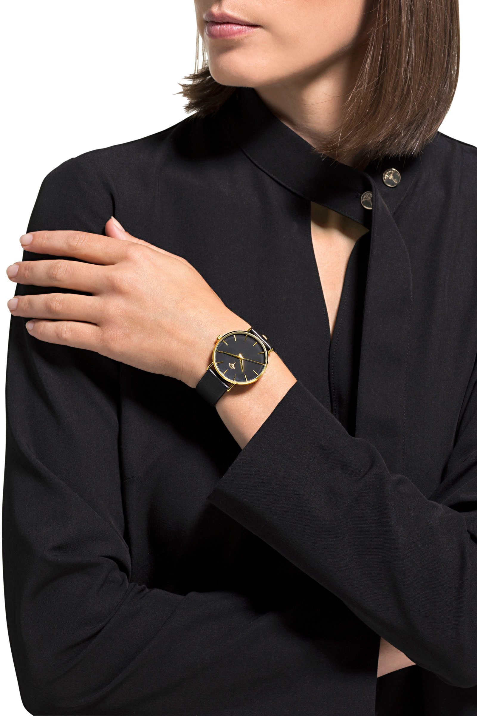 JOOP! Quarzuhr 2028263, Armbanduhr, Damenuhr, analog, Lederarmband