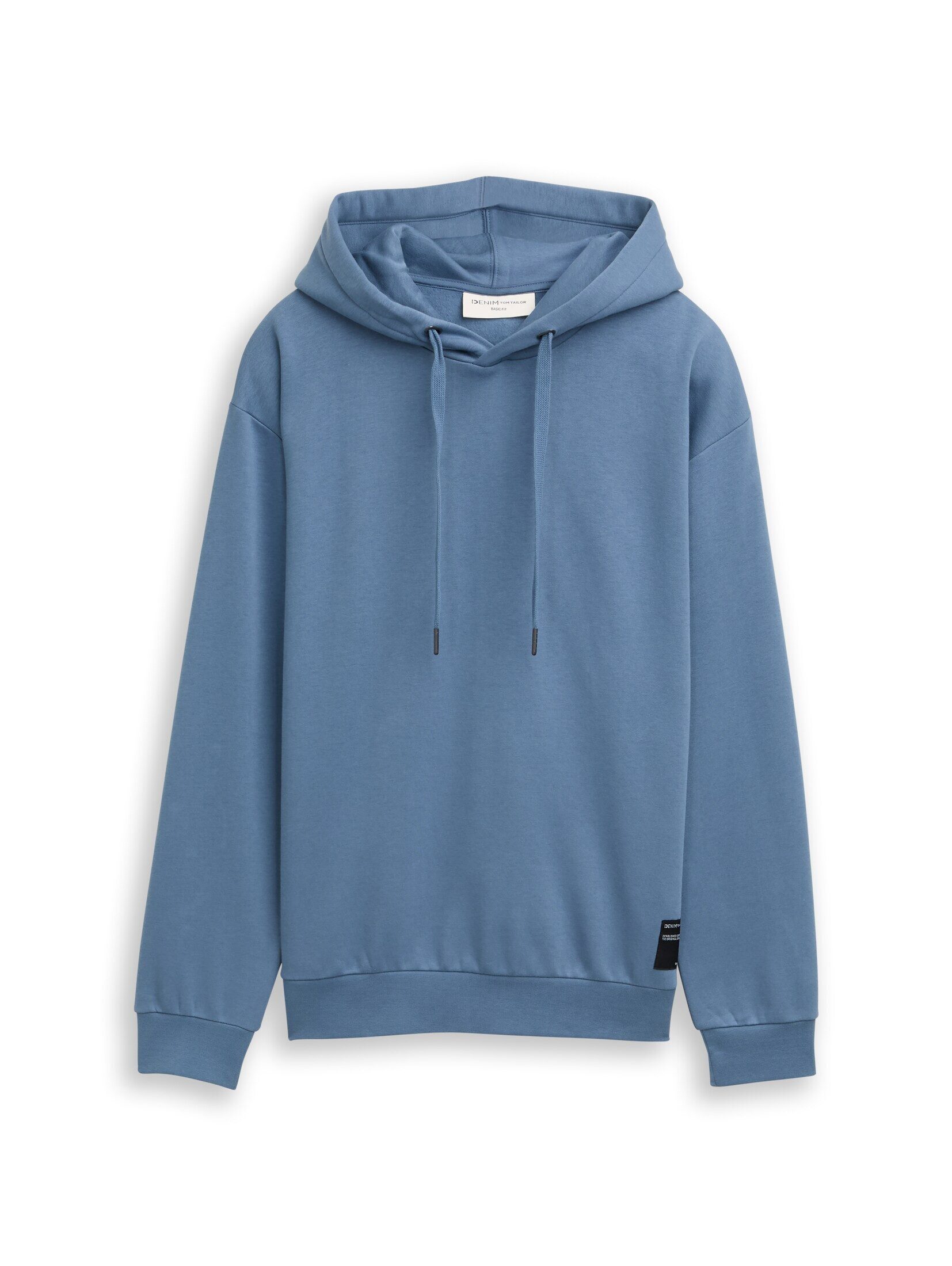 TOM TAILOR Denim Sweatshirt Strick & Sweatshirts Hoodie Sweatshirt mit Logo-Badge