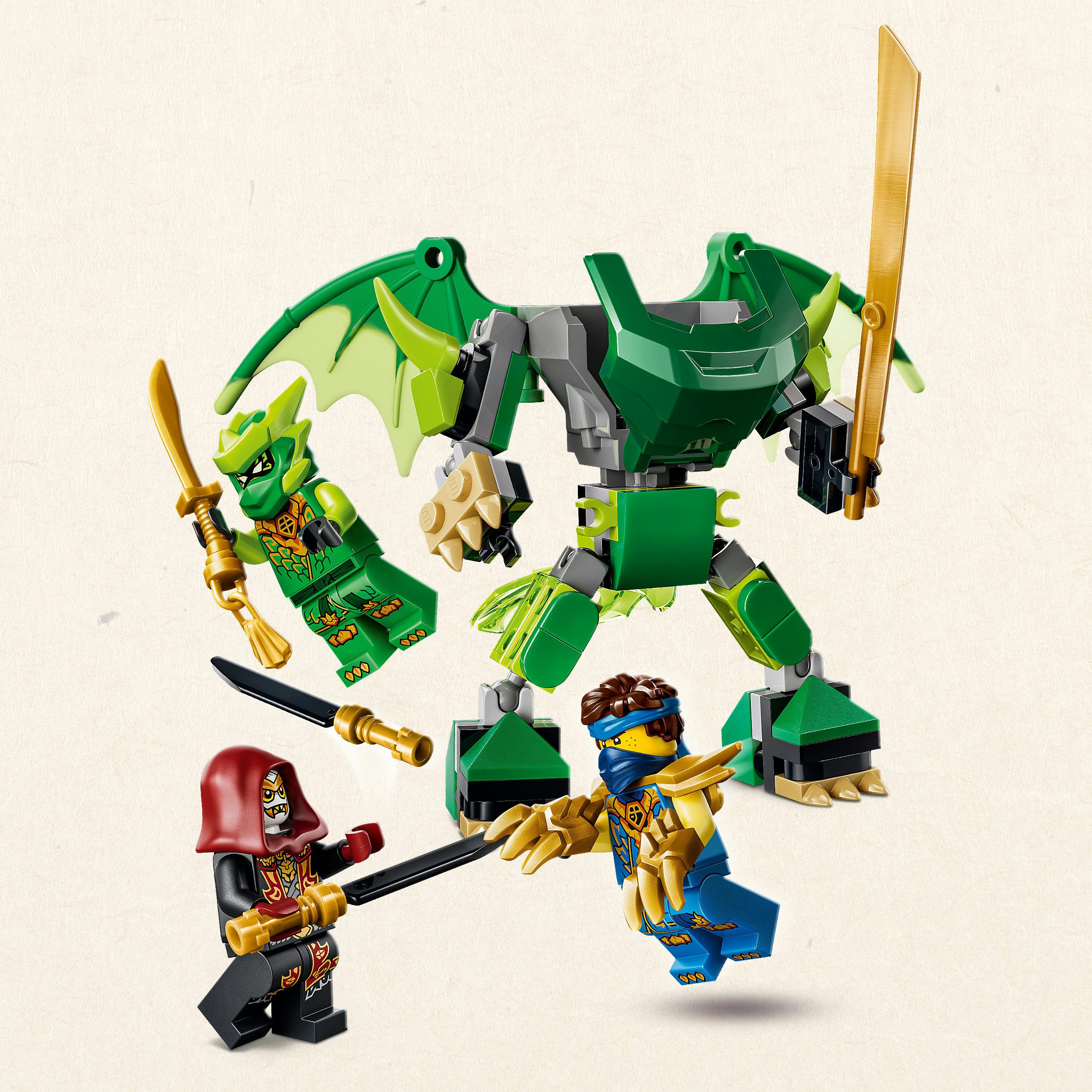 LEGO® Lloyds Drachen-Mech Battle Set (71862), LEGO Ninjago Konstruktionsspielsteine, (81 St), Made in Europe – Bild 4 von 5