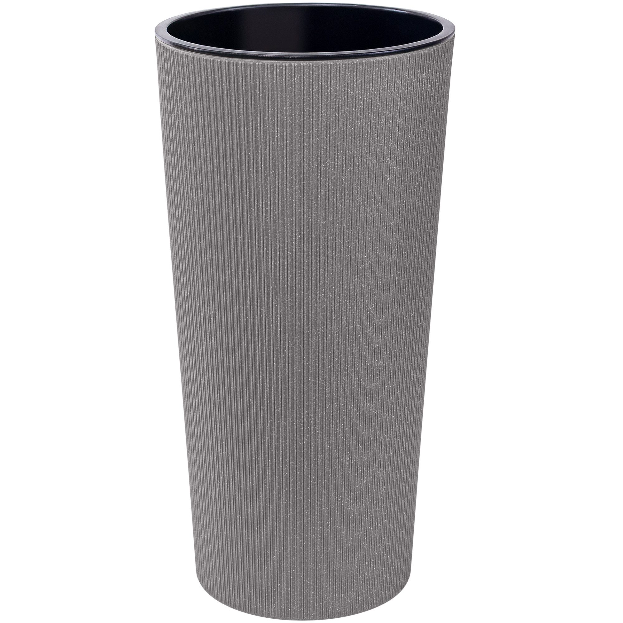 KONZEPT Blumentopf Hoch mit Einsatz, Rillenstruktur, für Garten, Balkon, fü günstig online kaufen