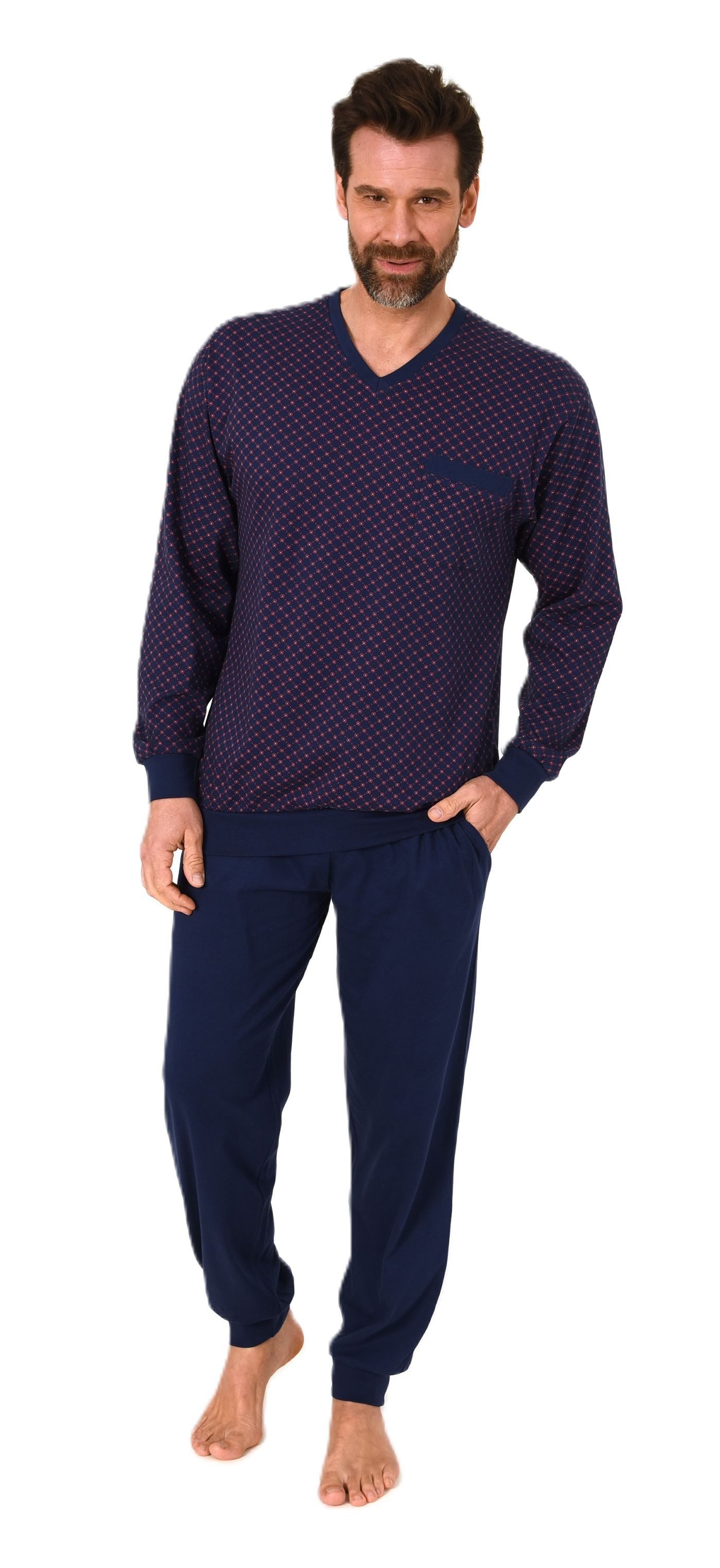 Normann Pyjama Normann Herren Schlafanzug langarm günstig online kaufen