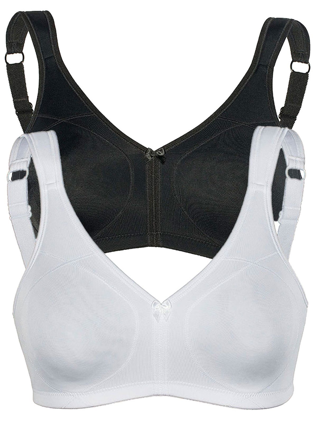 Sassa Set: Sport-BH 2er Sparpack Sport-BH ohne Bügel SPORTS BRAS (Spar-Set, 2-tlg) Stützfunktion