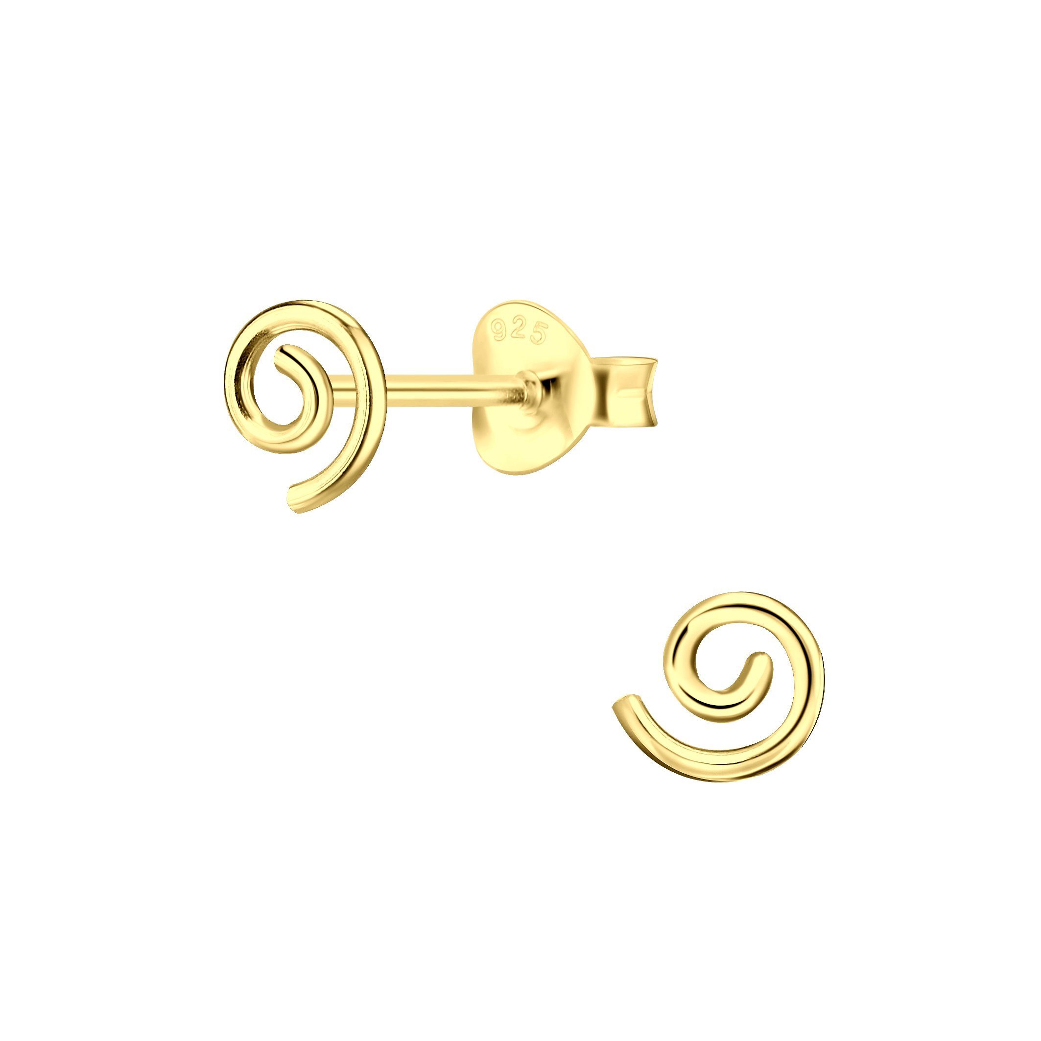 ALEXANDER YORK Paar Ohrstecker Spirale in Gold, 2-tlg., 925 Sterling Silber günstig online kaufen