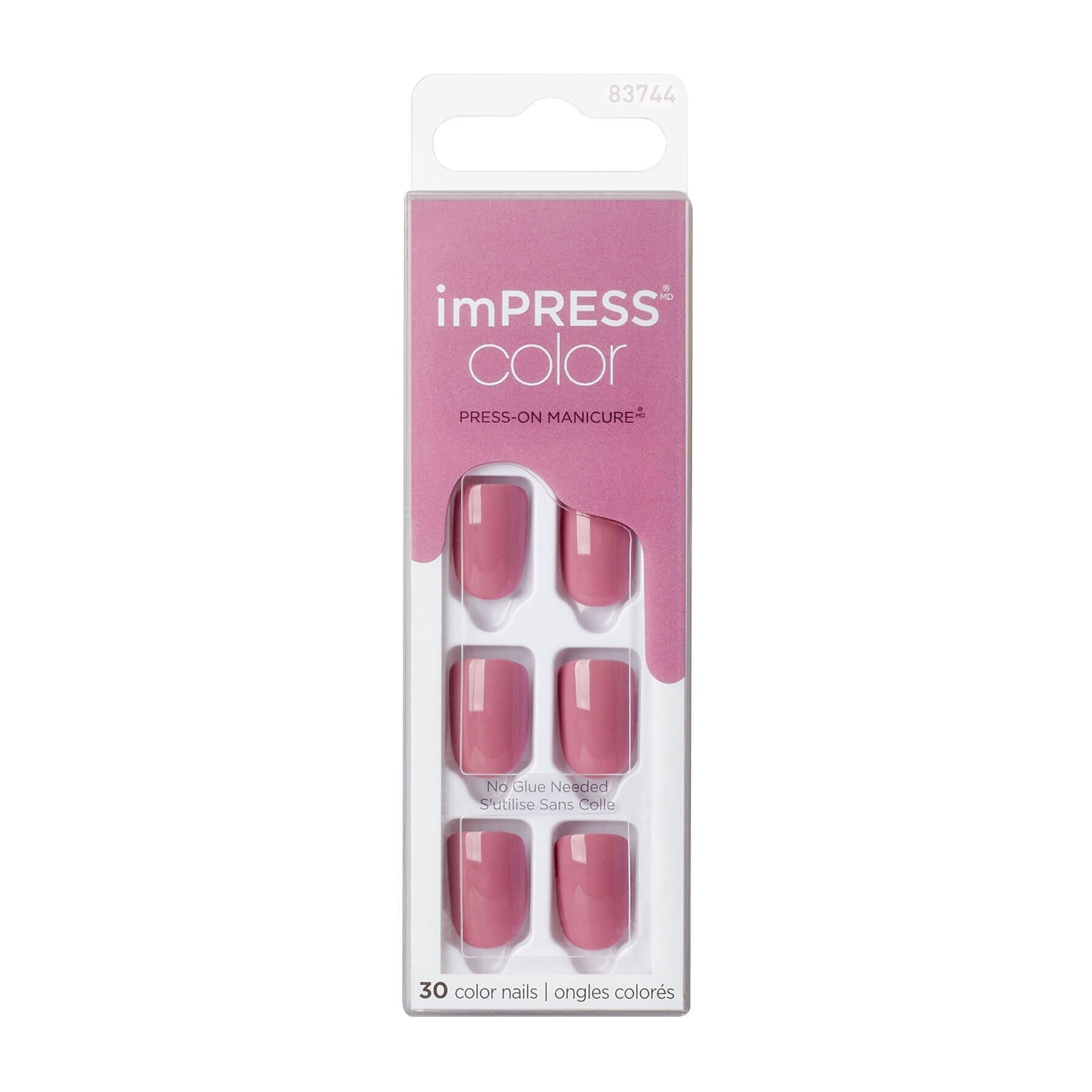Kiss Kunstfingernägel Self-adhesive nails imPRESS Color Petal Pink