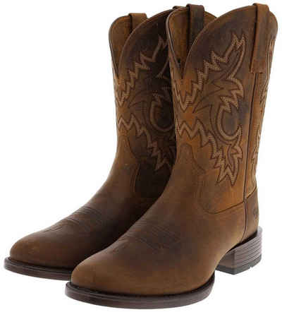 Ariat STOCKMAN ULTRA Herren Westernreitstiefel Braun Cowboystiefel ATS Technologie