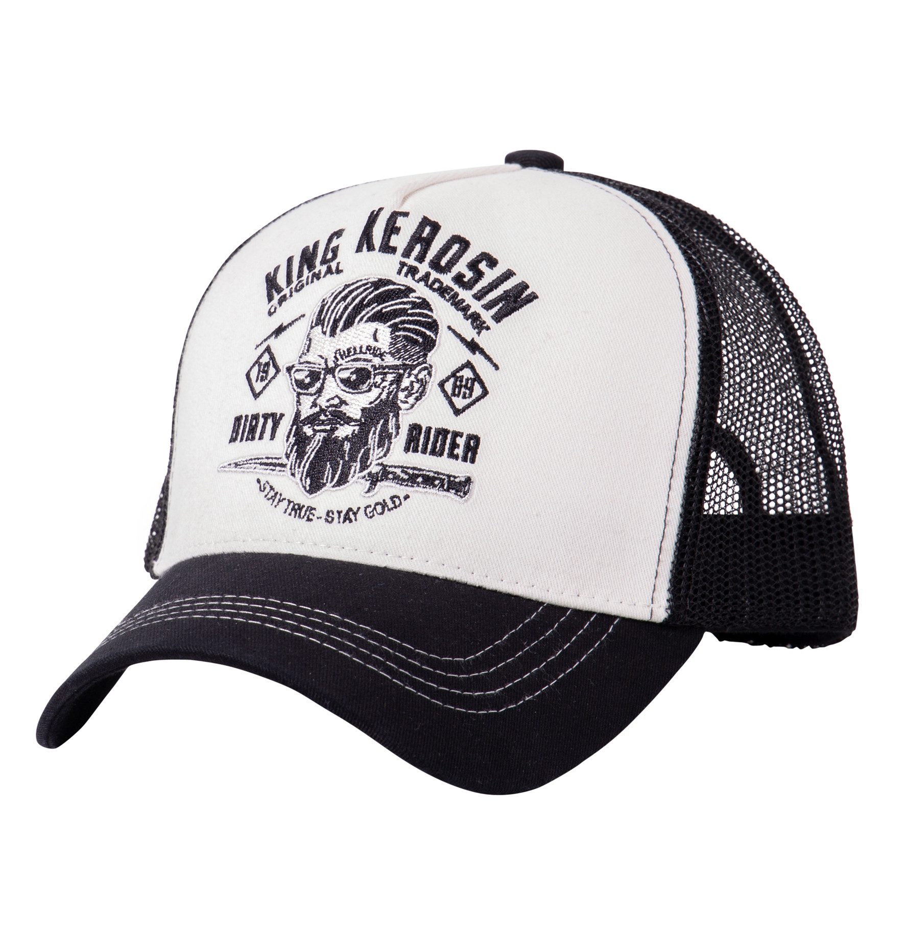 KingKerosin Trucker Cap Dirty Rider (1-St) mit Stickmotiv