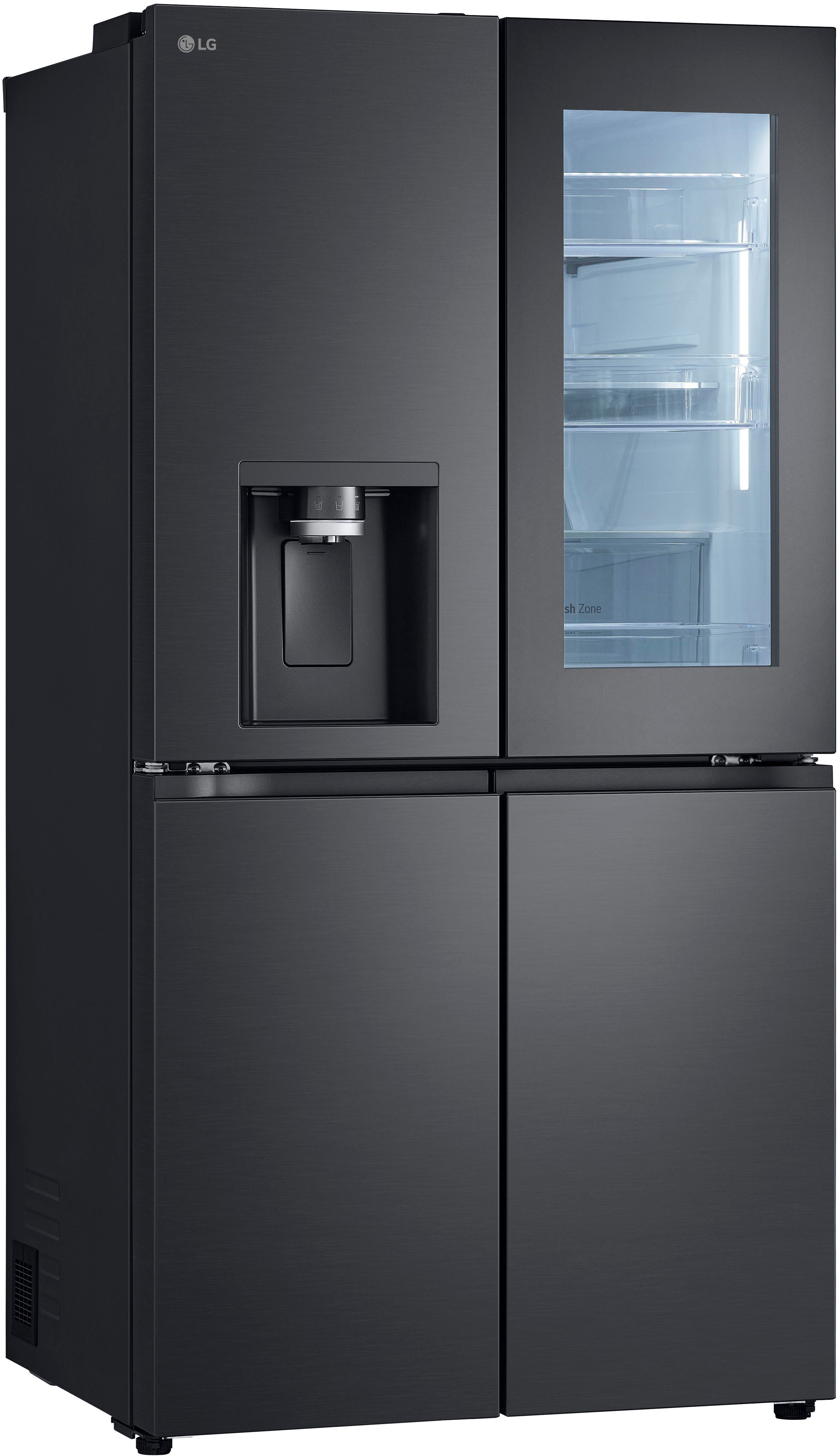 LG Multi Door GMG960EVEE, 179,2 cm hoch, 91,4 cm breit, InstaView®: zweimal klopfen, reinschauen! mit Craft Ice - Spender