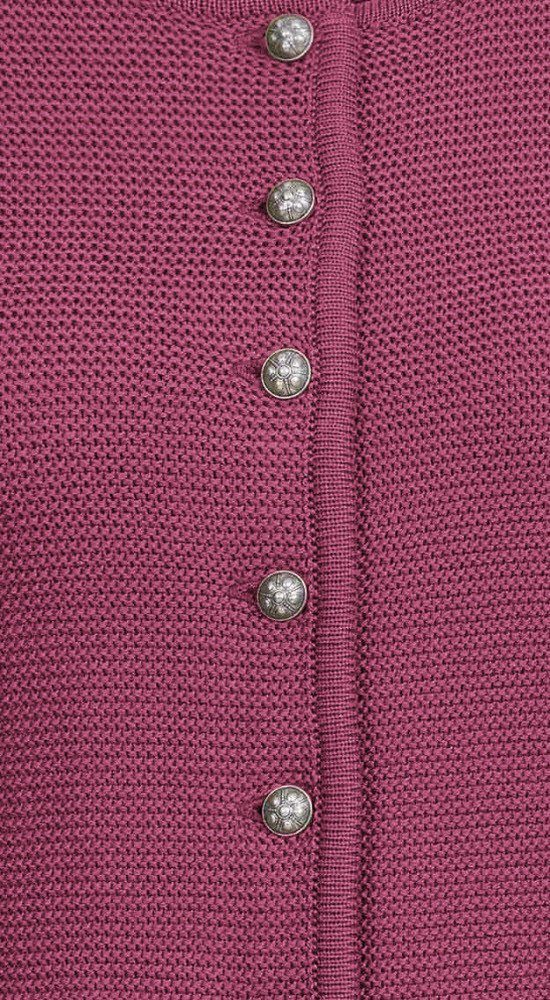 Nübler Trachtenstrickjacke Strickjacke Langarm Anni in Bordeaux von Nübler günstig online kaufen