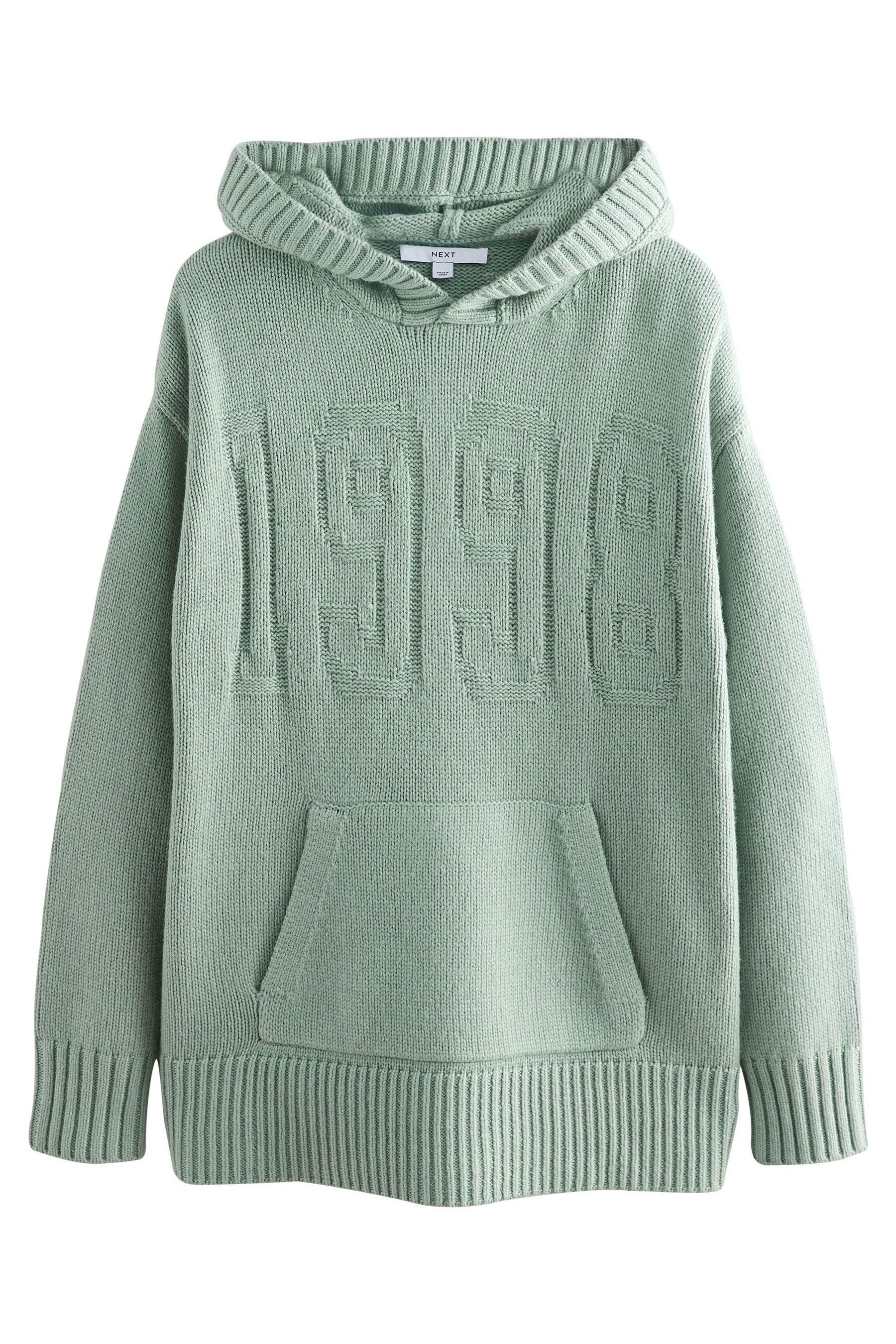 Next Kapuzenpullover Gestrickter Kapuzenpullover mit Grafik günstig online kaufen