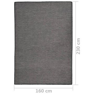 Teppich Outdoor-Flachgewebe 160x230 cm Grau, furnicato, Rechteckig