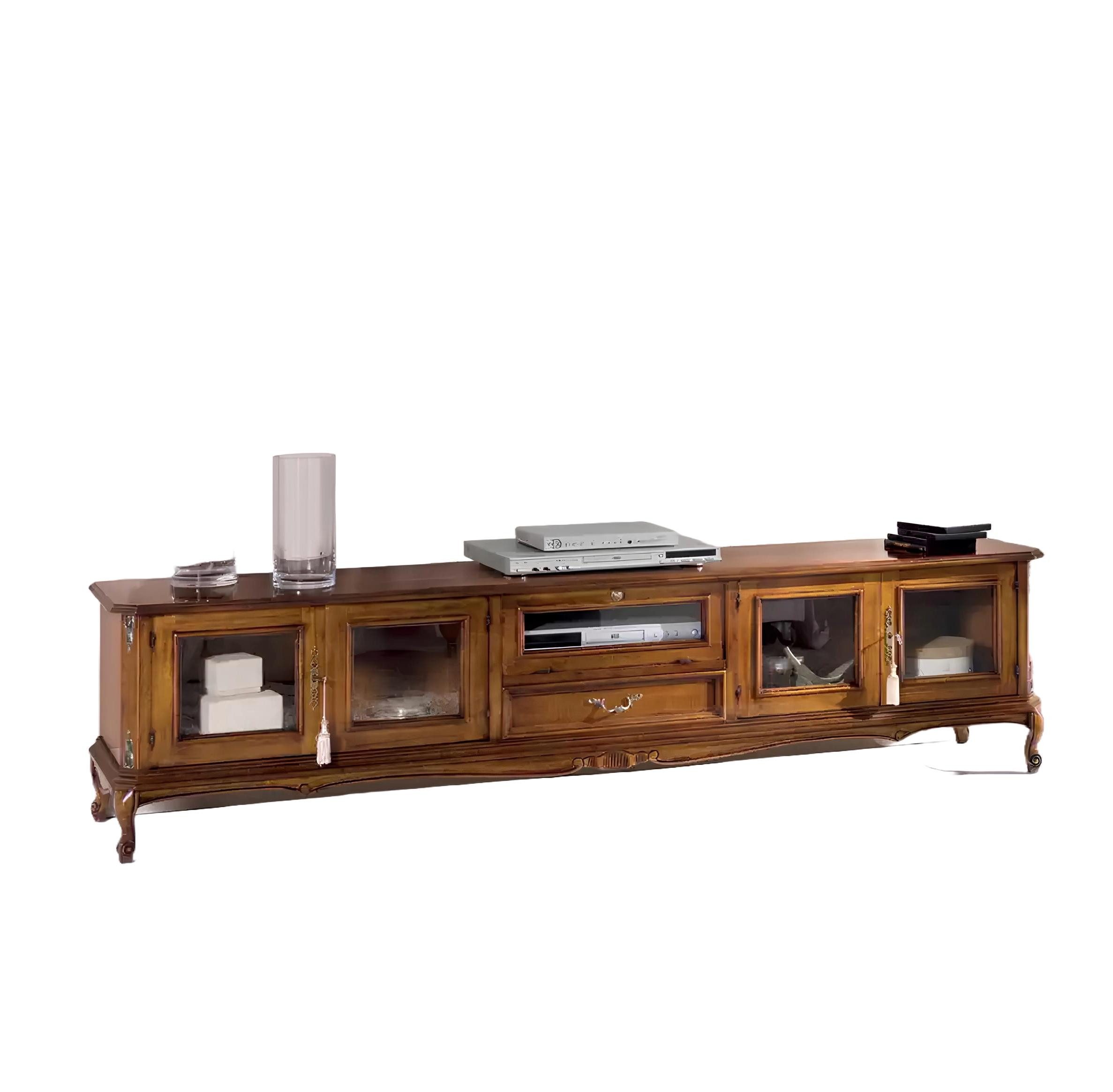 Xlmoebel Lowboard Hochwertige Möbel im klassischen Stil aus luxuriösem Holz: (1 St., TV-Ständer), Hergestellt in Europa