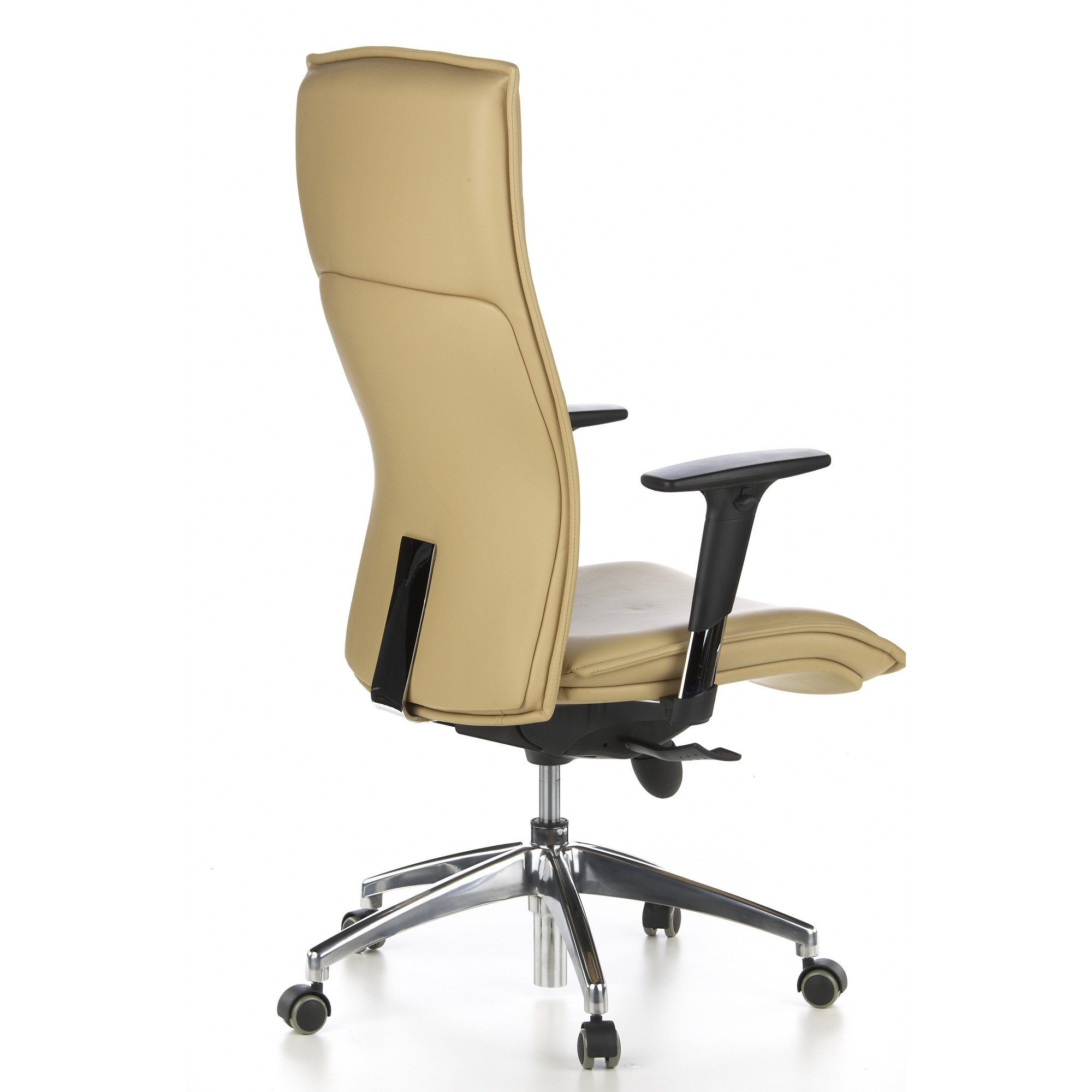 20 St), Bürostuhl MURANO Drehstuhl (1 Chefsessel Beige Leder Luxus ergonomisch OFFICE hjh