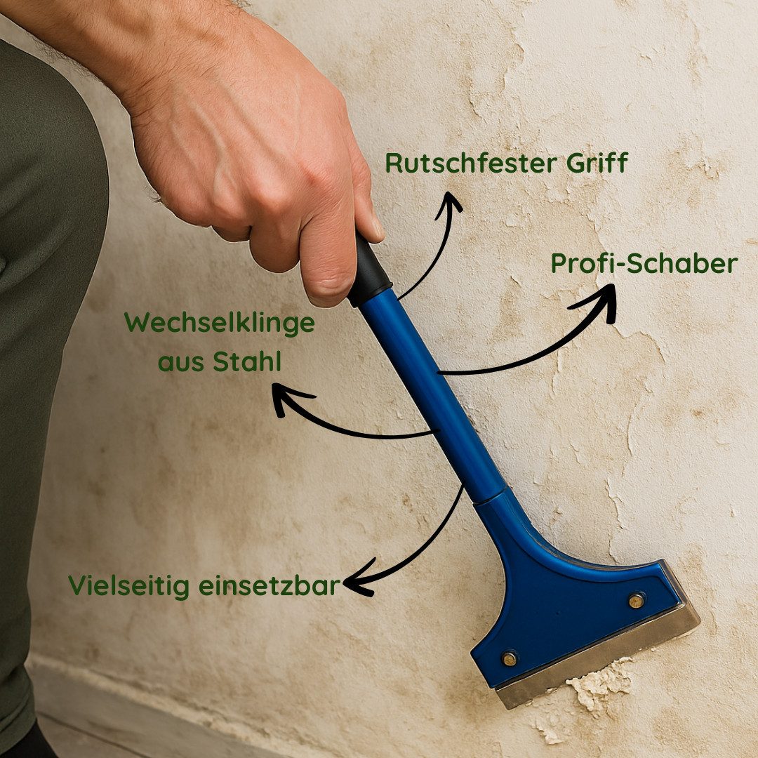 Veluxis Tapetenschaber Veluxis® Profi Tapeten- & Bodenschaber zum Entfernen von Tapeten, Farben, Bodenbelägen & Rückständen