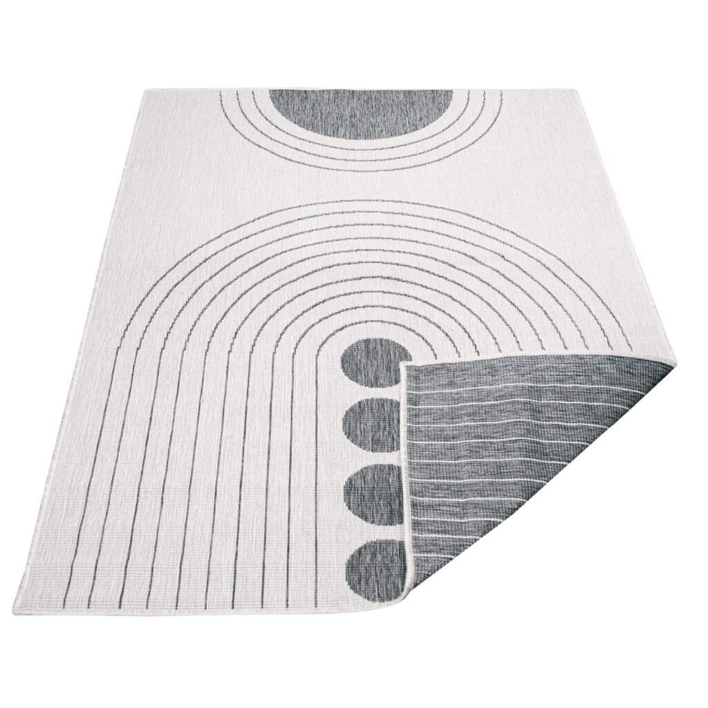 Carpet City Outdoorteppich "DUO RUG 5739" rechteckig 5 mm Höhe Wendeteppich günstig online kaufen