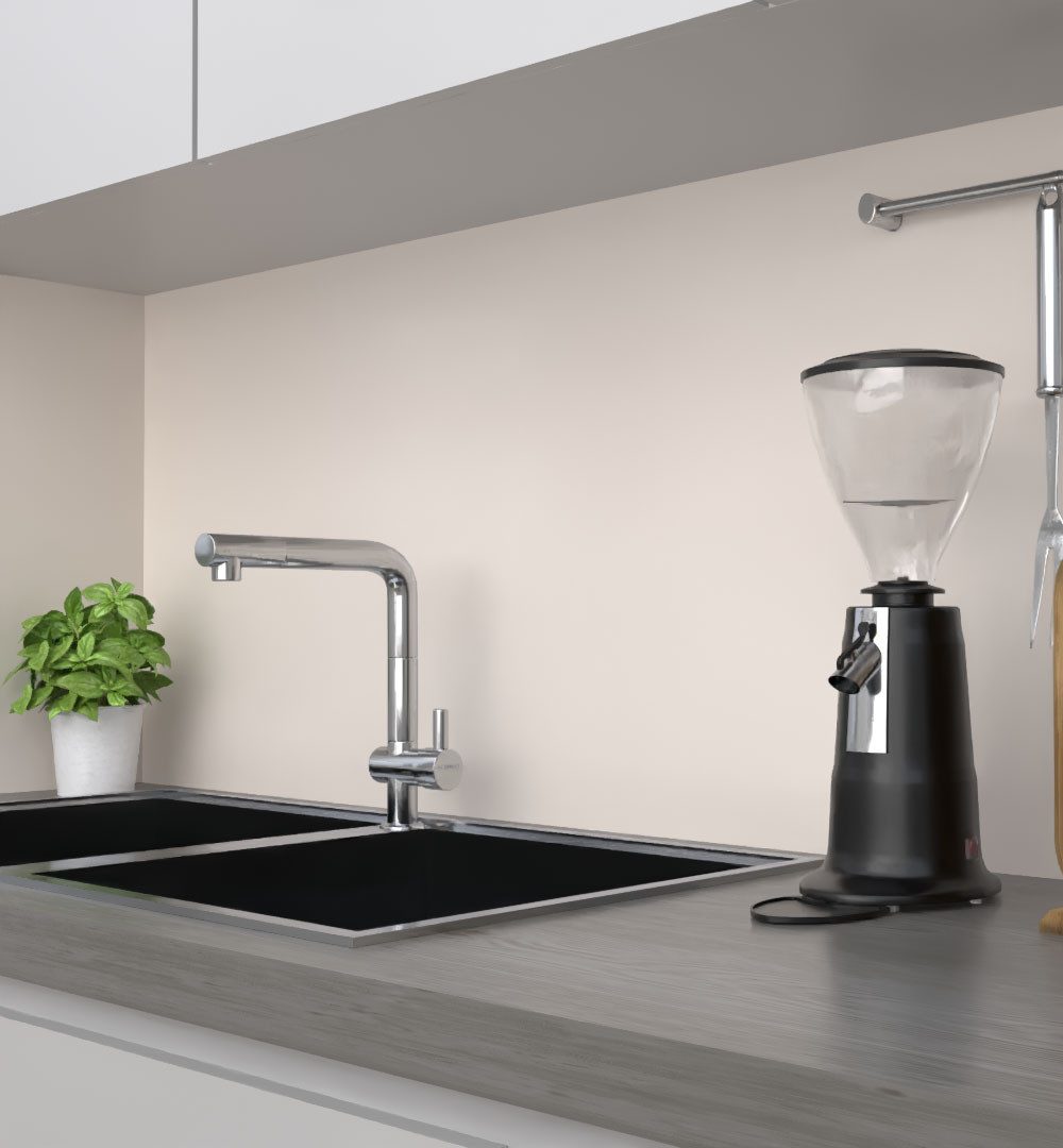 MyMaxxi Küchenrückwand Küchenrückwand selbstklebend Farbe Meersand unifarben einfarbig beige, (Klebefolie passend geschnitten und gerollt B 60 cm x H 60 cm), Farbe Meersand B 60 cm x H 60 cm