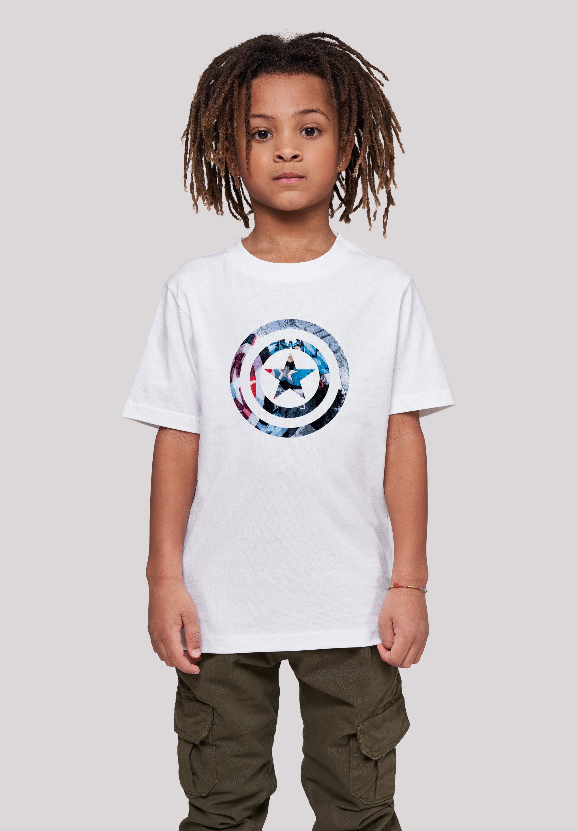 F4NT4STIC T-Shirt Marvel Superhelden Avengers Merch,Jungen,Mädchen,Logo Kinder,Premium Print Symbol Captain Montage Unisex America