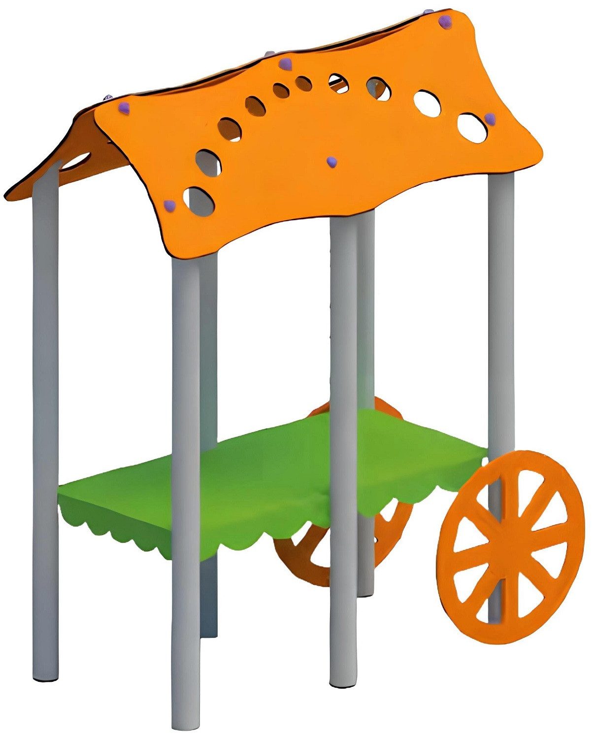 Xlmoebel Gartentisch Abenteuer-Spielplatz für Kinder mit Spielhäuschen (Gartentisch), Hergestellt in Europa