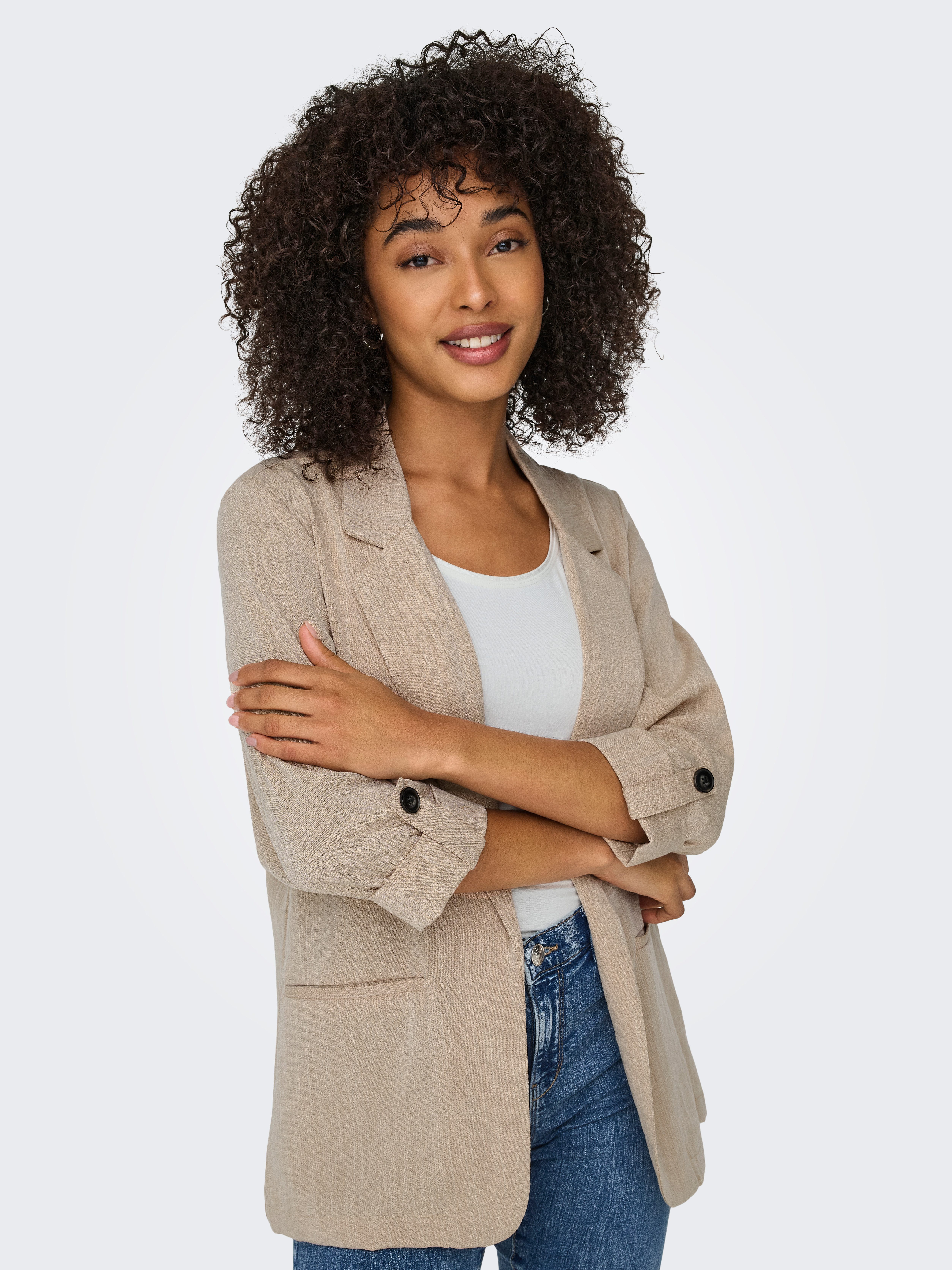 ONLY Kurzblazer ONLMARSA 3/4 BLAZER WVN NOOS mit Reverskragen günstig online kaufen