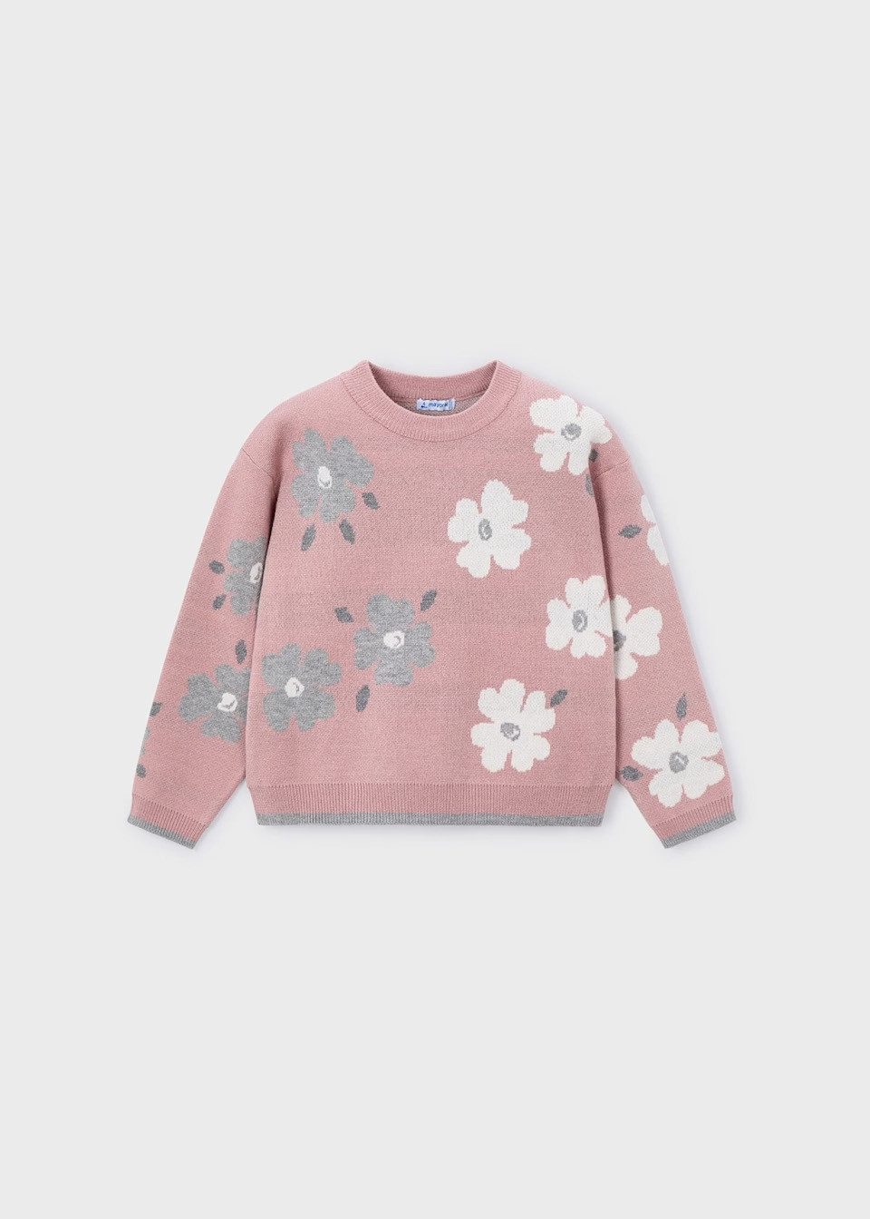 Mayoral Jacquardpullover Mädchen Пуловеры Jacquard mit Rundkragen (430385)