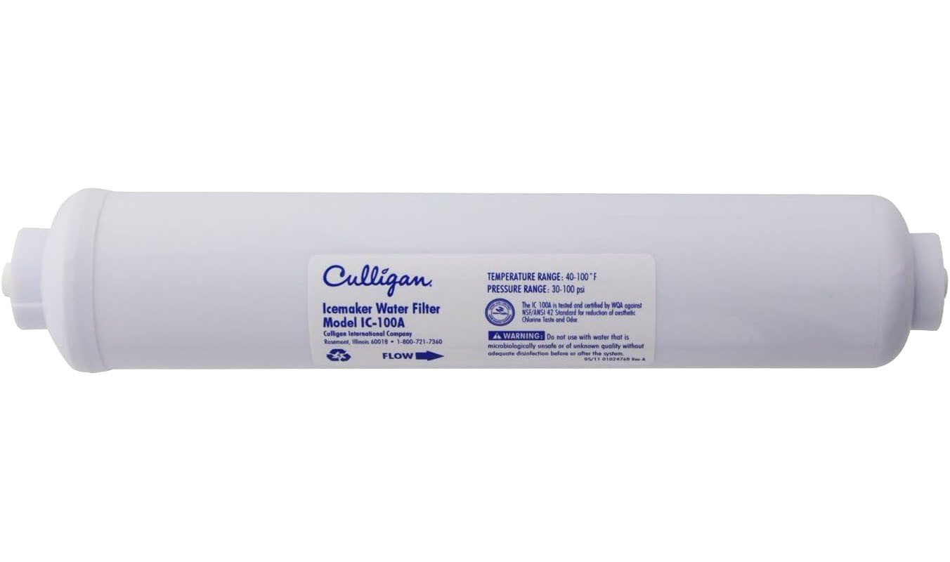 Culligan Wasserfilter IC-100A, Zubehör für Kühlschrank-/Eisbereiter-Filter, Ersatz Inline Wasserfilter