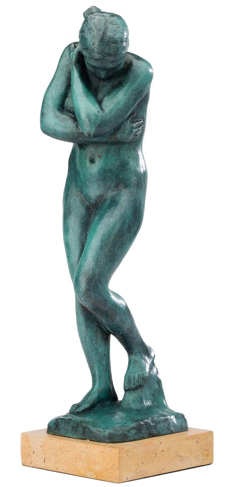 Aubaho Skulptur Bronzeskulptur nach Rodin Bronze Eva Figur Kopie Replik Figur Antik-St