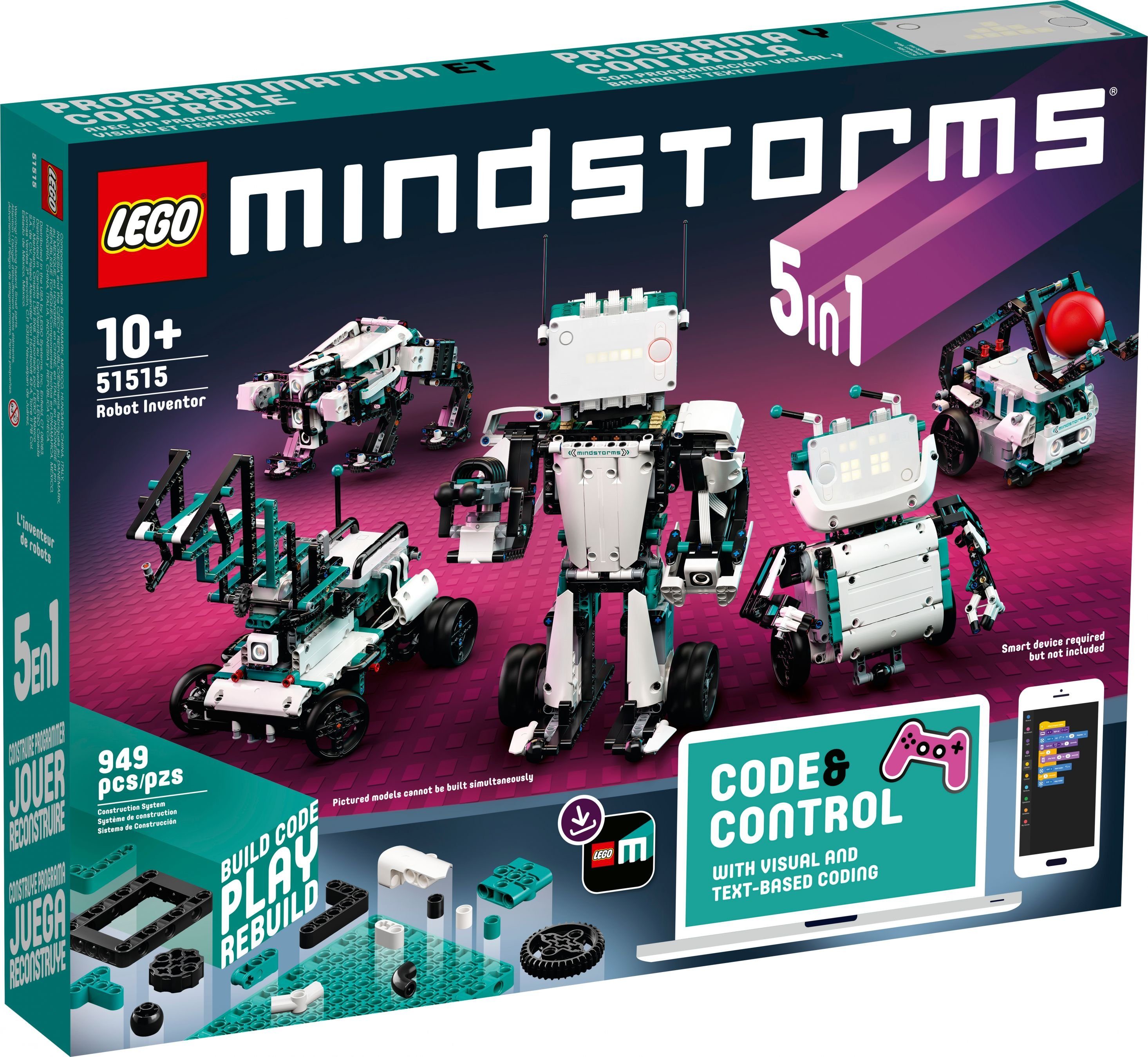 LEGO® Konstruktionsspielsteine LEGO Mindstorms® - Roboter-Erfinder, (949 St)