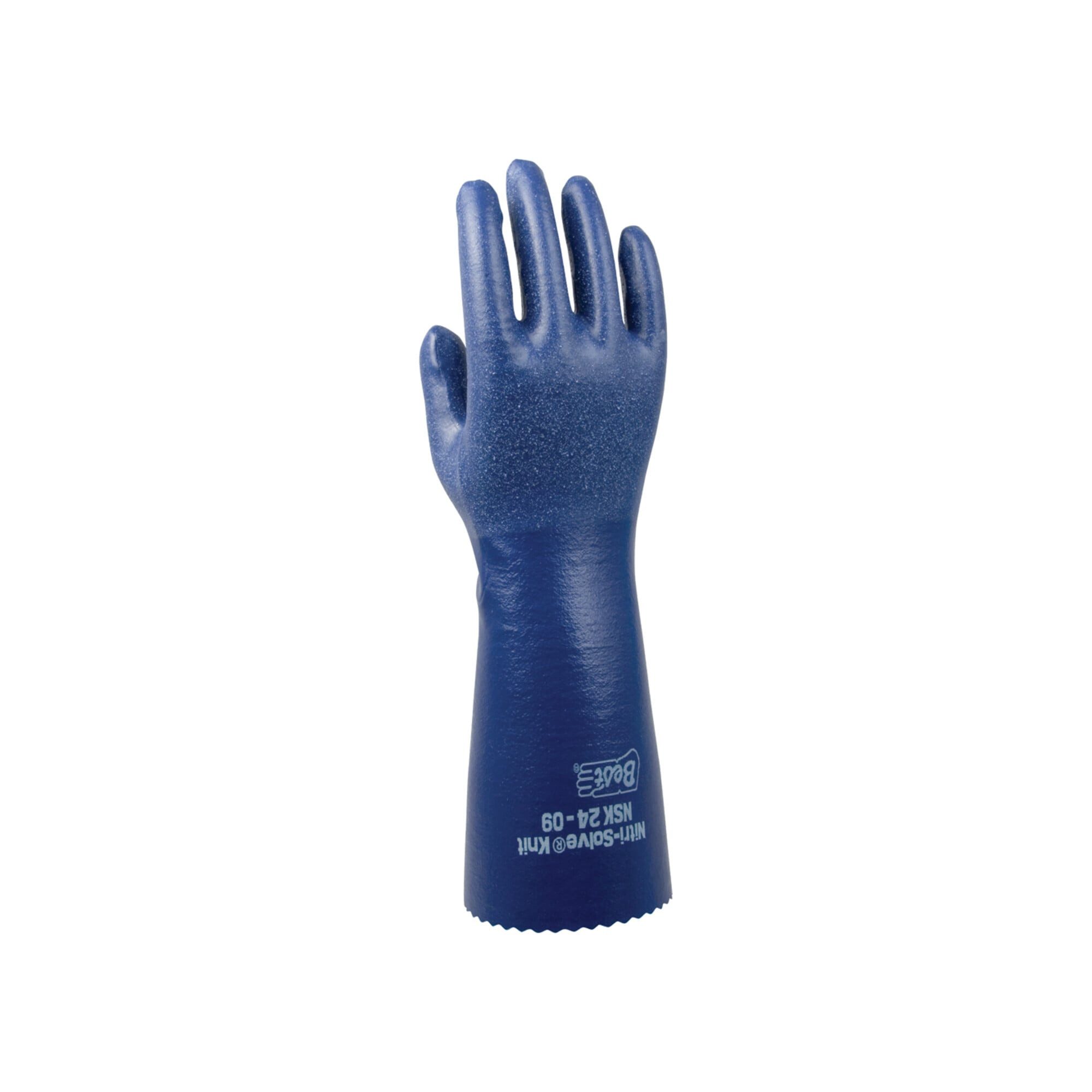 Showa Chemikalien-Schutzhandschuhe SHOWA Handschuh NSK 24,Nitr il,356 mm lang, Gr. 11 12 Stk