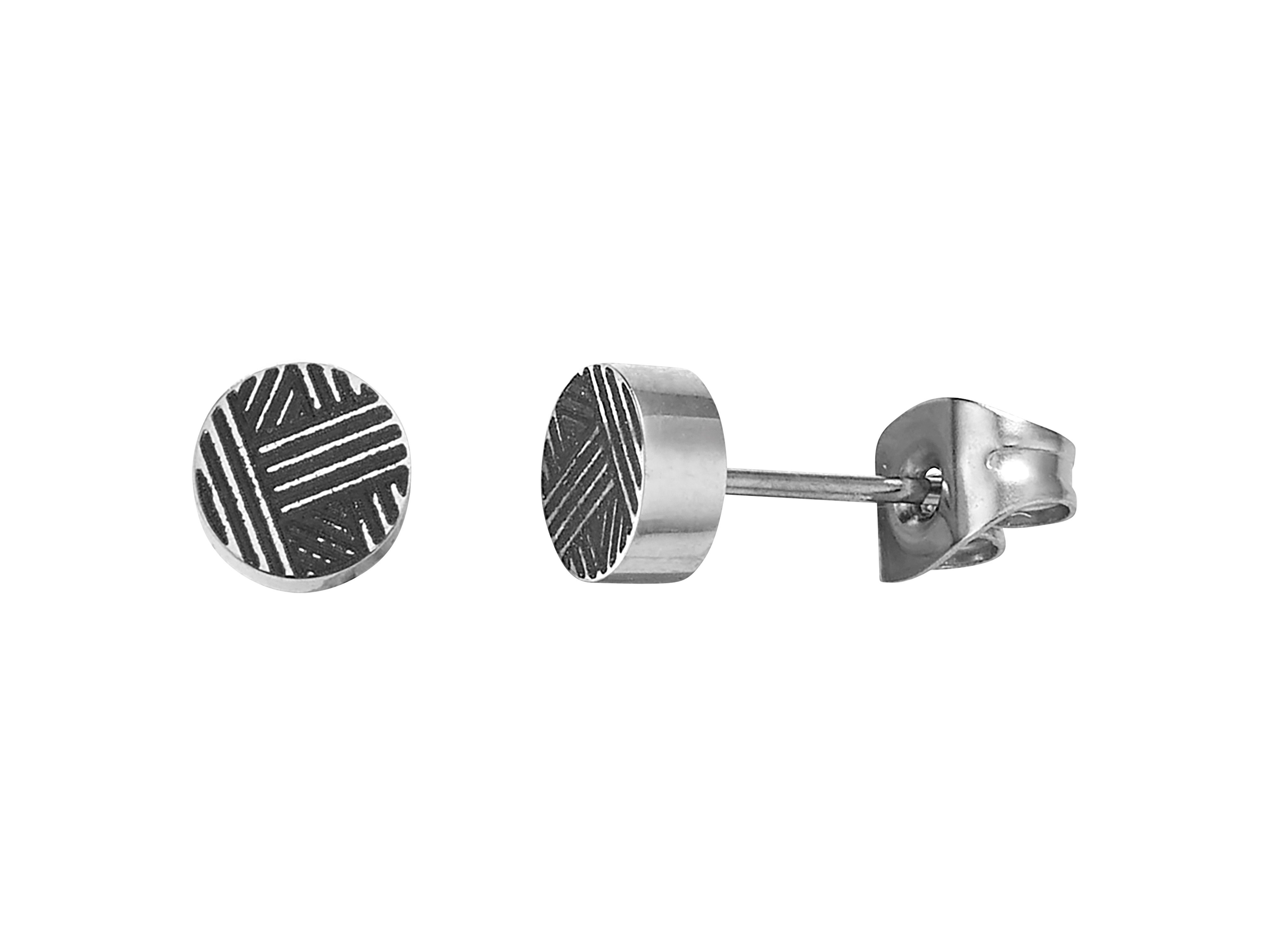 Firetti Paar Ohrstecker Schmuck Geschenk Edelstahl Ohrschmuck Ohrringe Kreis rund
