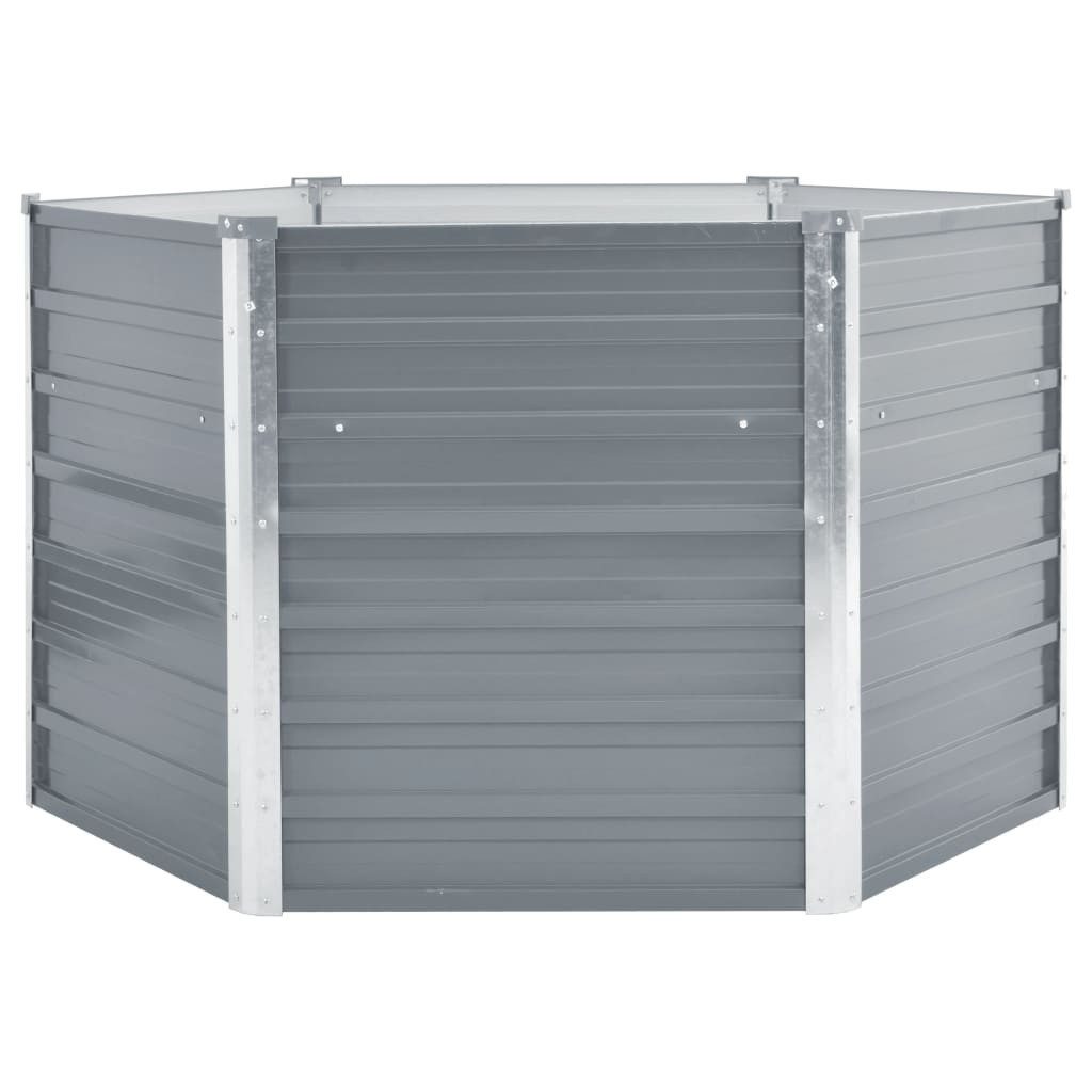 vidaXL Hochbeet, Garten-Hochbeet Verzinkter Stahl 129x129x77 günstig online kaufen