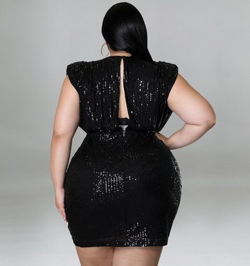 FIDDY Strickkleid Sexy Tank-Top-Kleid für Damen in Übergröße