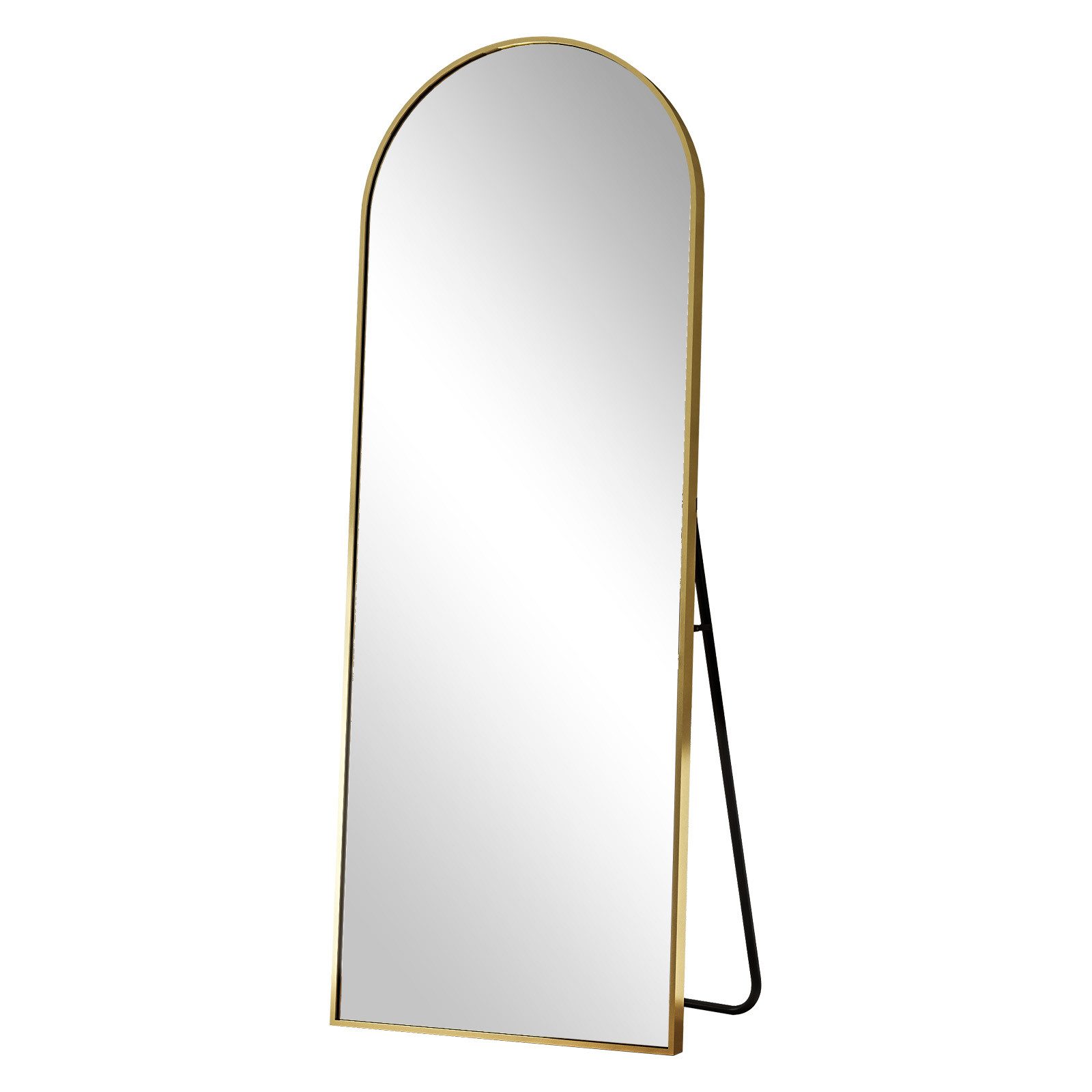 BEAUTYPEAK Ganzkörperspiegel großer Bogenspiegel (165cm*60cm, 150cm*40cm, 180cm*76cm, Halterung für Wandmontage, mit Ständer)