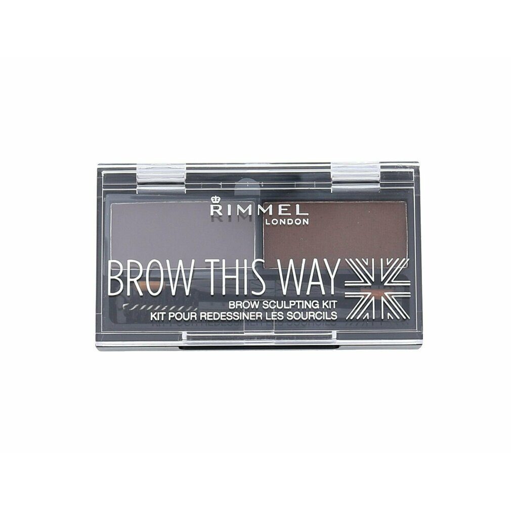 Rimmel London Augenbrauen-Stift Rimmel Brow This Way Eyebrow Sculpting Kit 003 Dark Brown