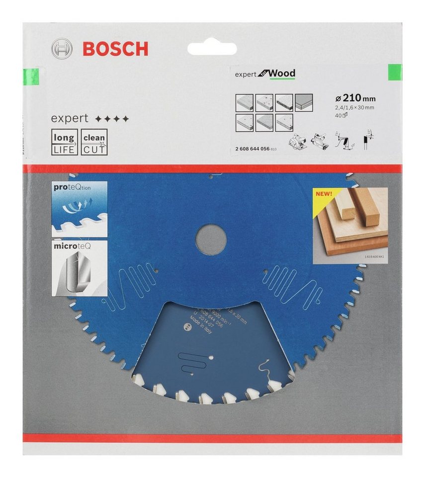 Thumbnail - BOSCH Kreissägeblatt, Expert for Wood 40Z - 210 x 30 x 2,4 mm